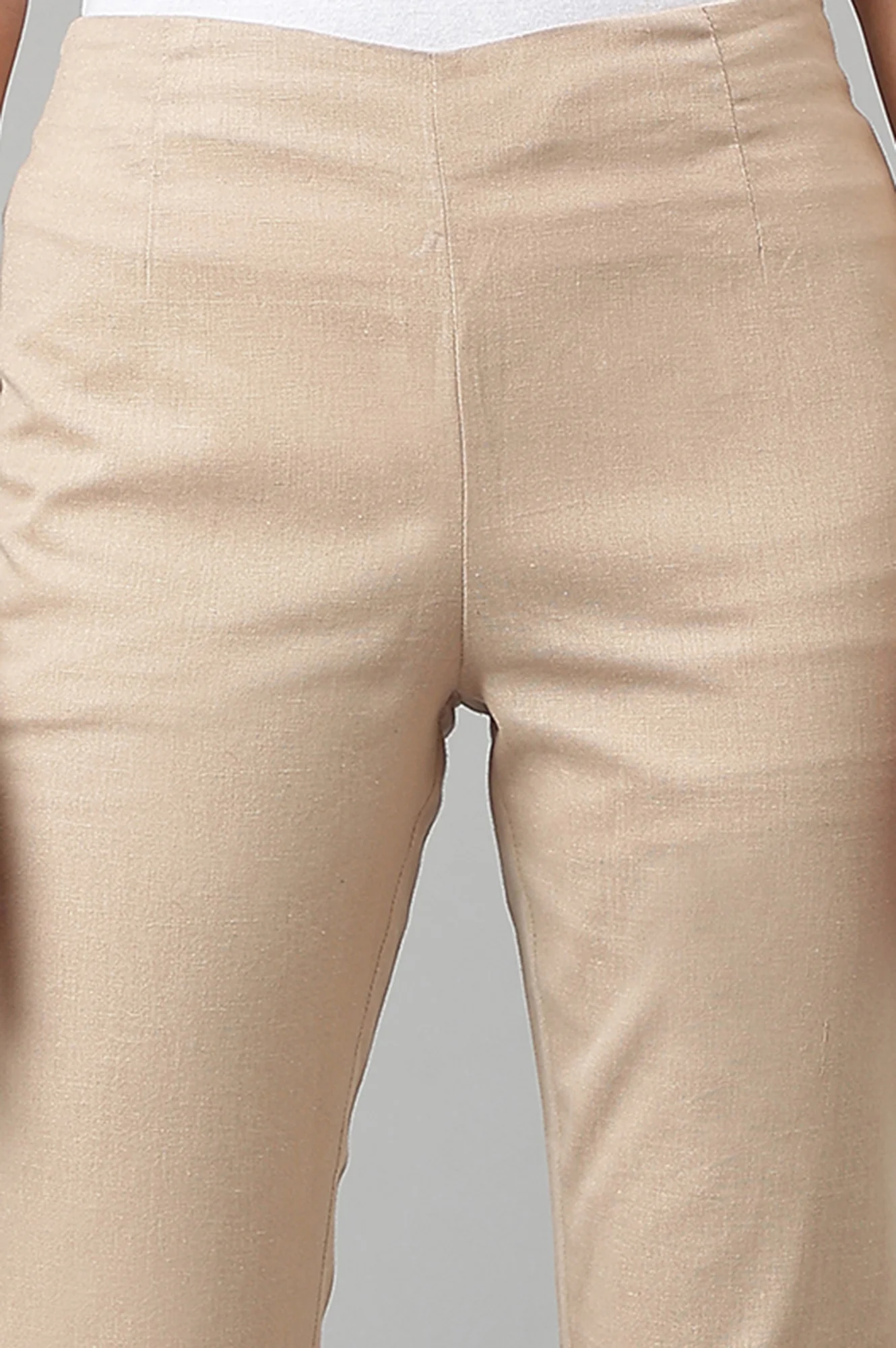Beige And Black Slim Pants Combo - Image 3