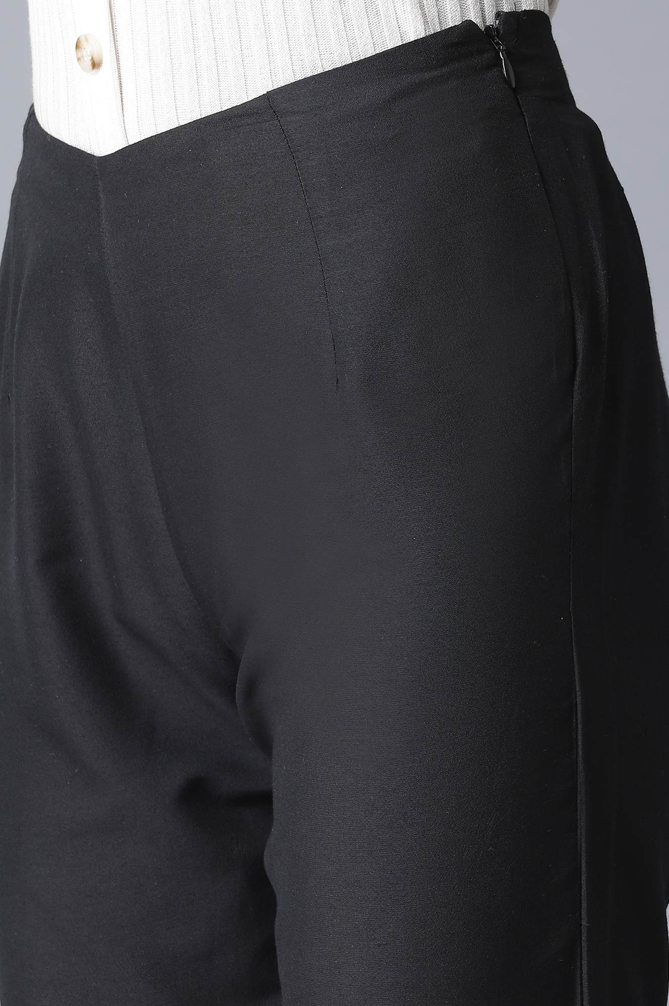 Beige And Black Slim Pants Combo - Image 4