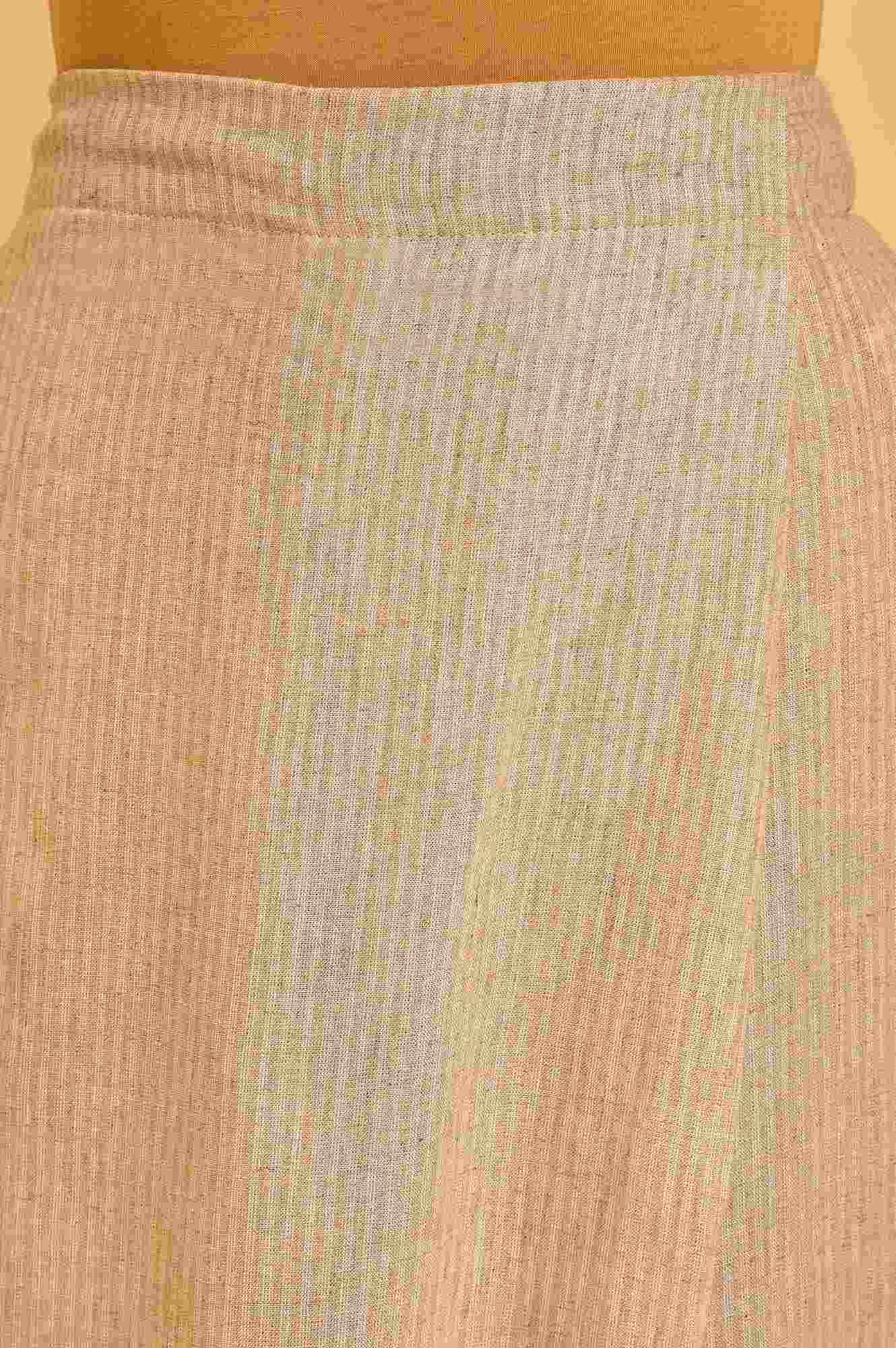 Beige Rayon Flared Kurta and Parallel Pant Set - Image 6