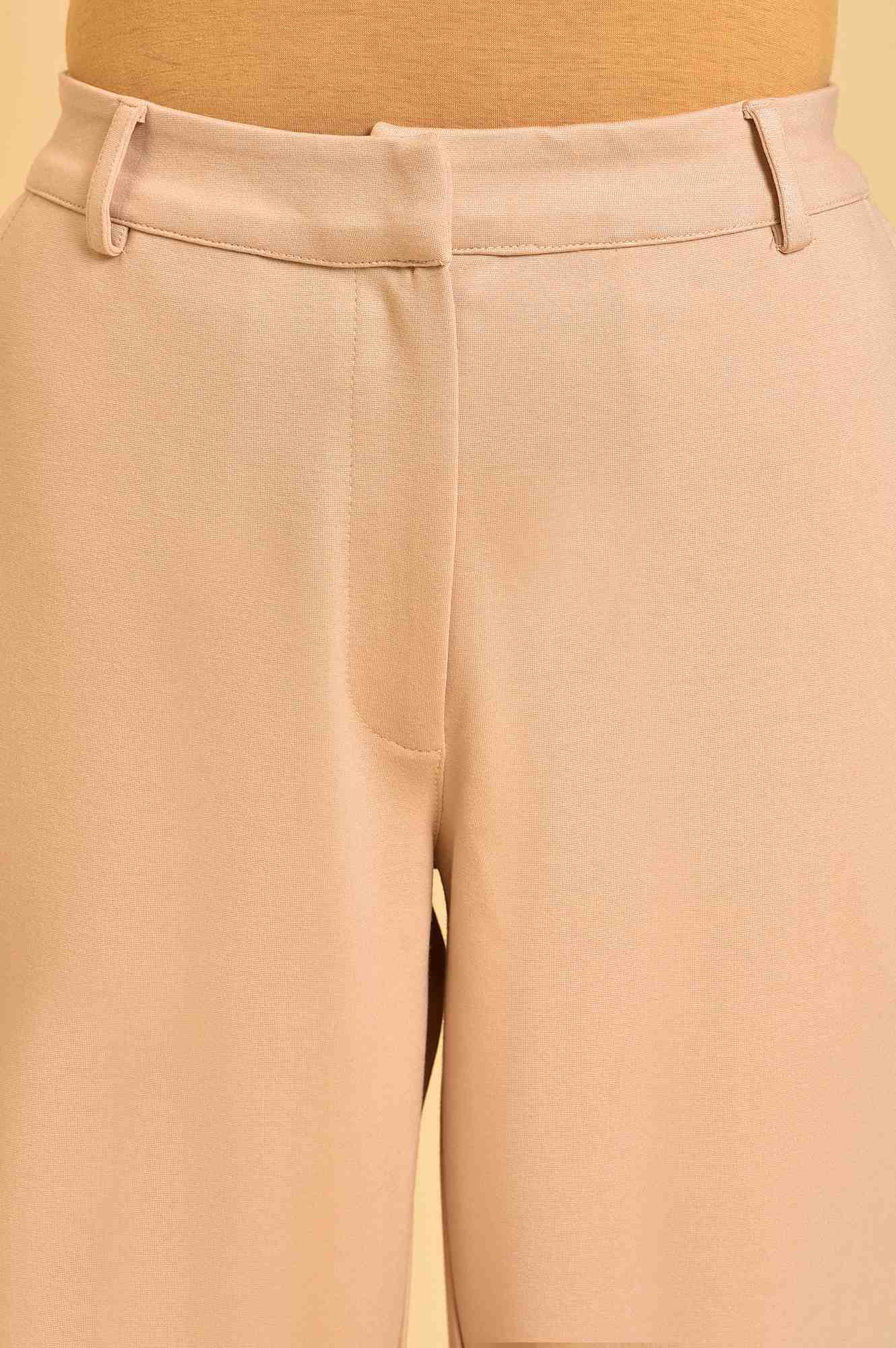 Beige Western Straight Pants - Image 6