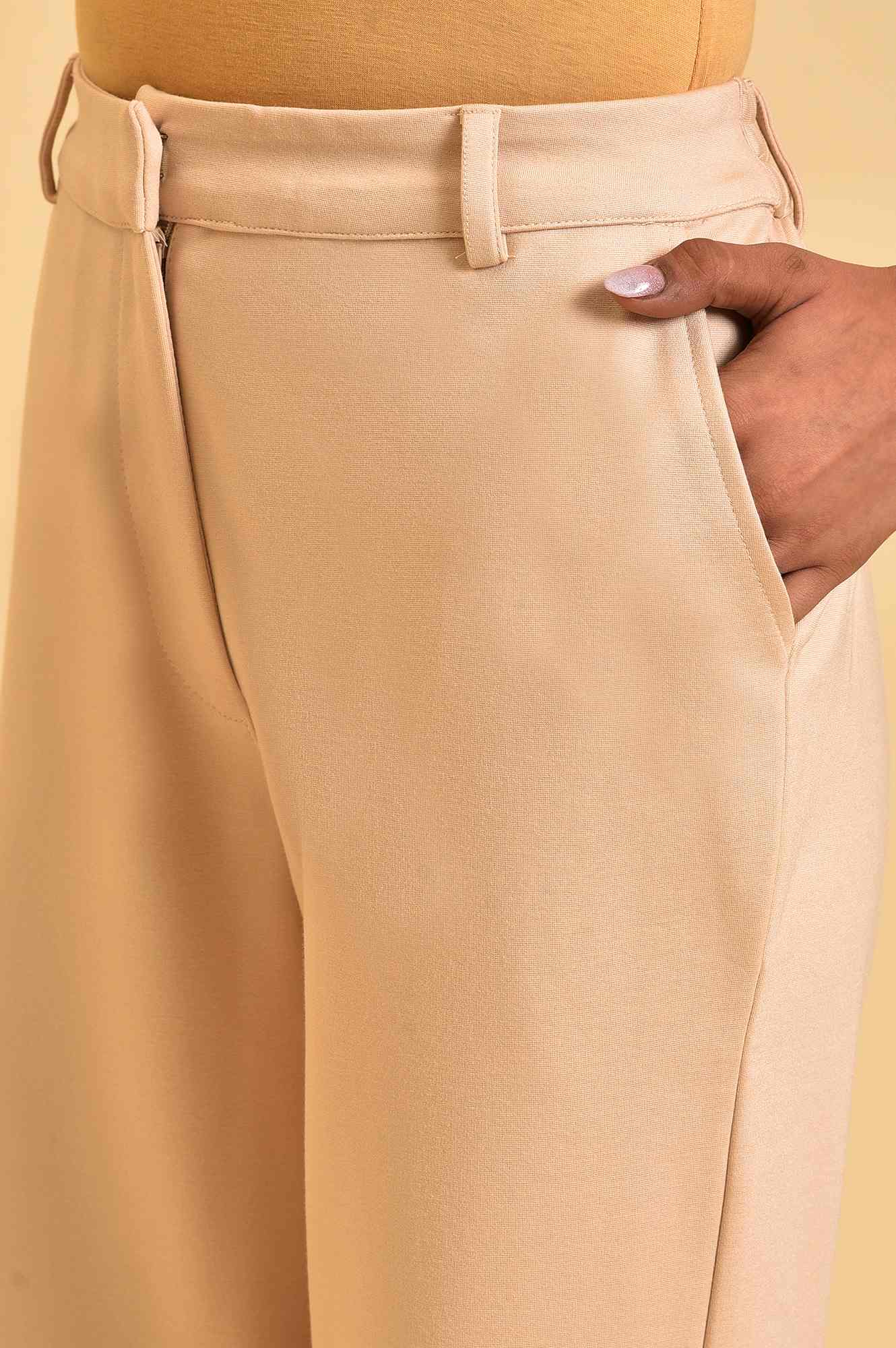 Beige Western Straight Pants - Image 7