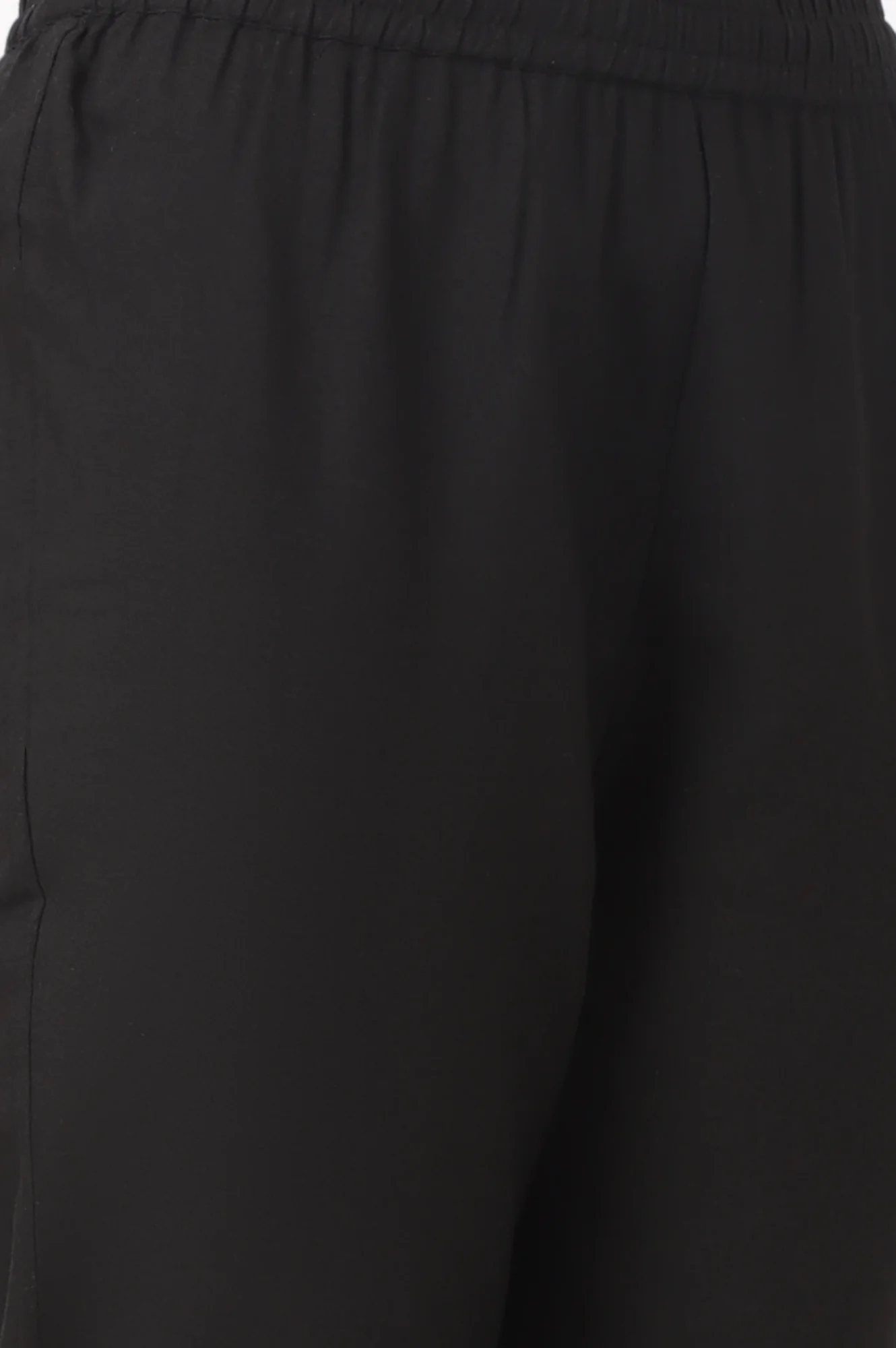 Black Floral Printed Kota A-line Kurta, Pants and Dupatta Set - Image 10