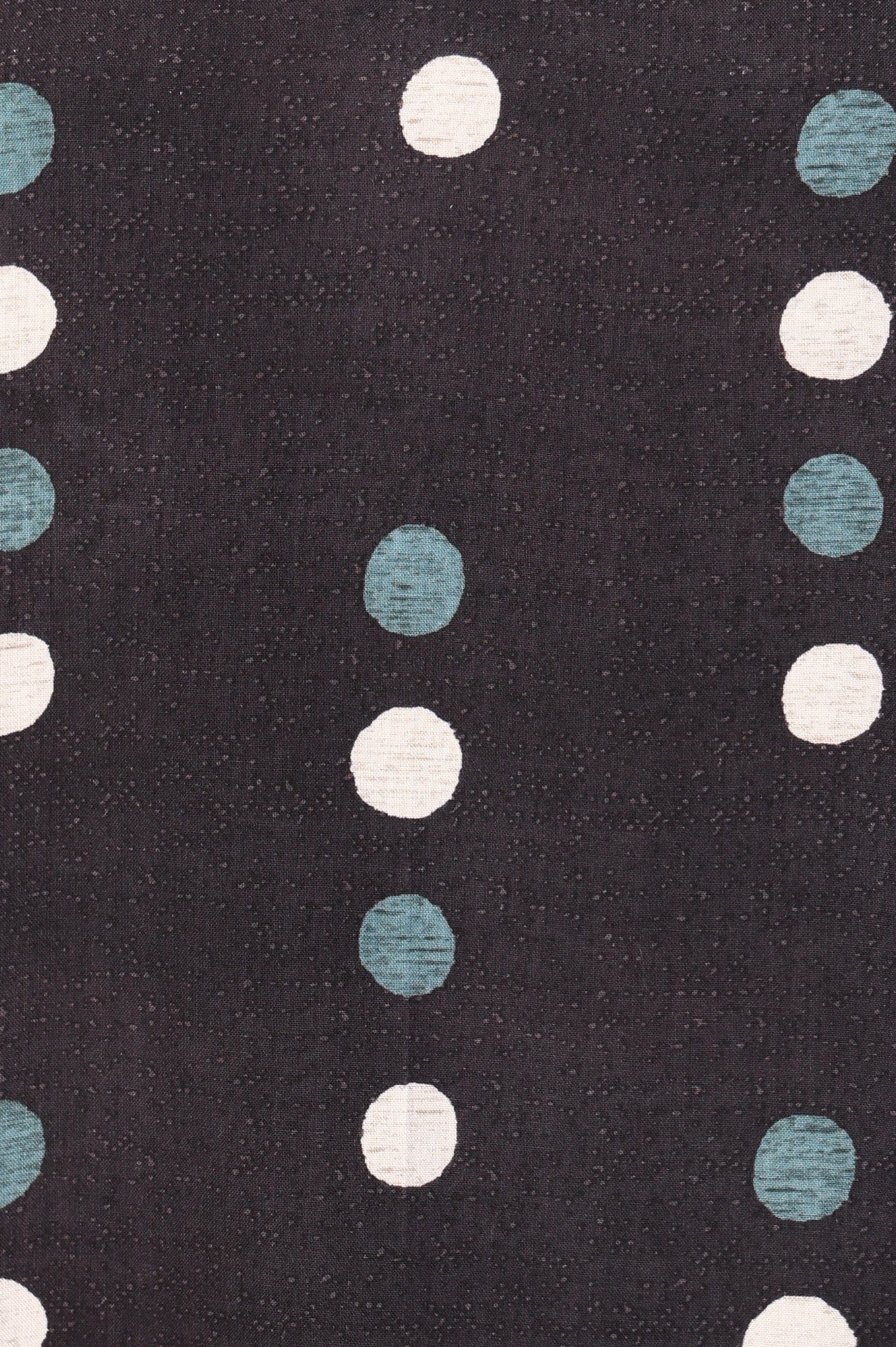 Black Polka Dots Straight Kurta - Image 3