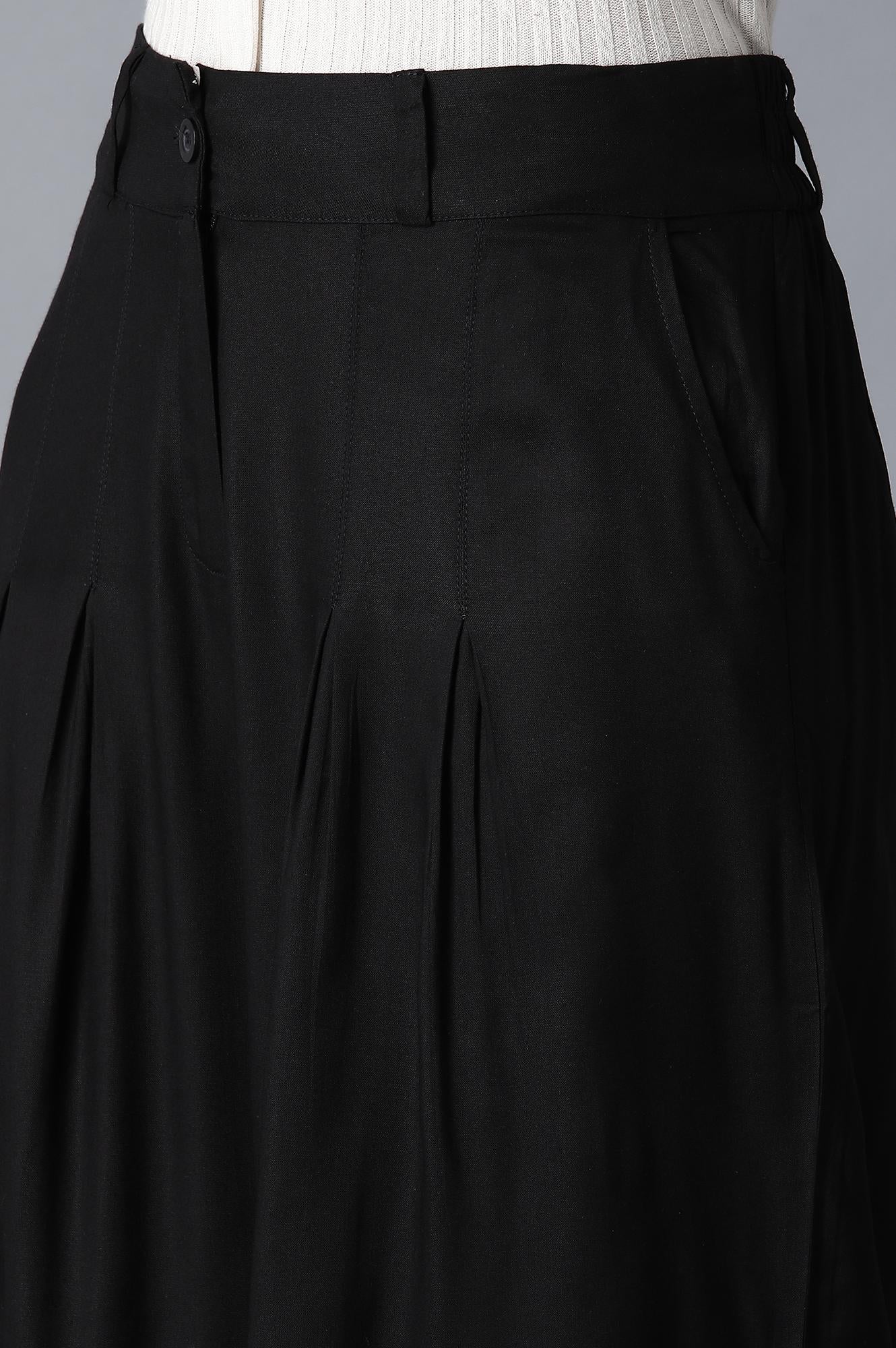 Black Tailored Volume Pants - Image 6