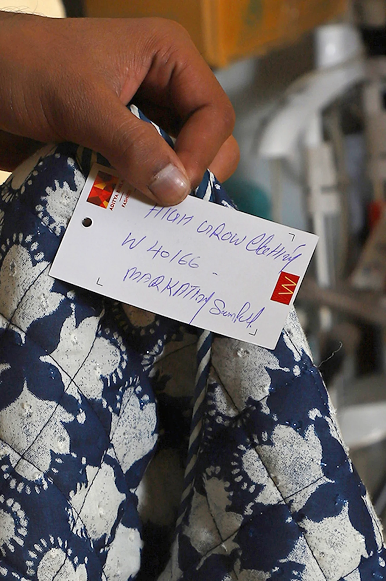 Blue Floral Printed Pure Cotton Straight Jacket - Image 9