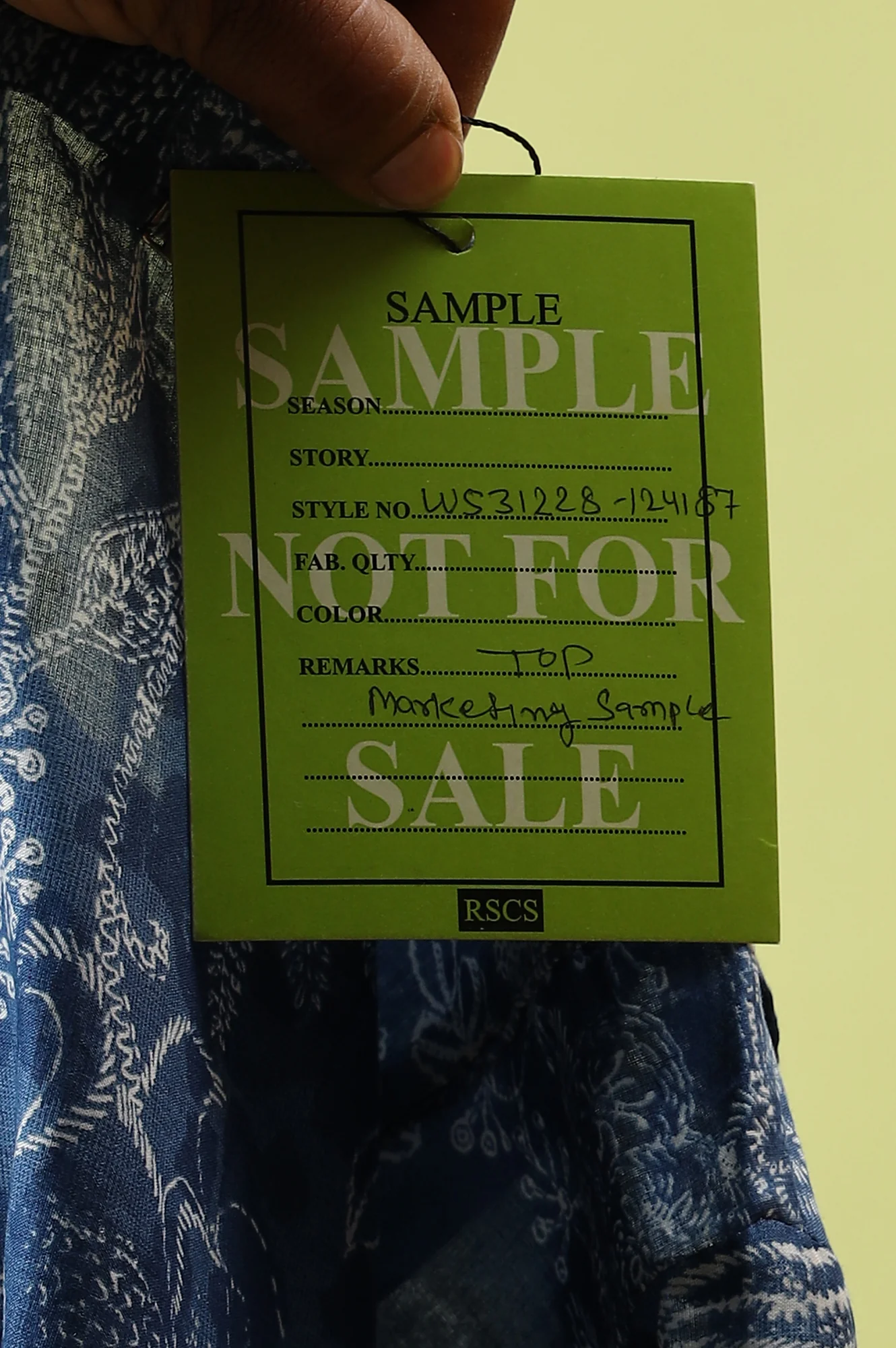 Blue Floral Printed Pure Cotton Tunic and Pants Co-ord Set - Image 6