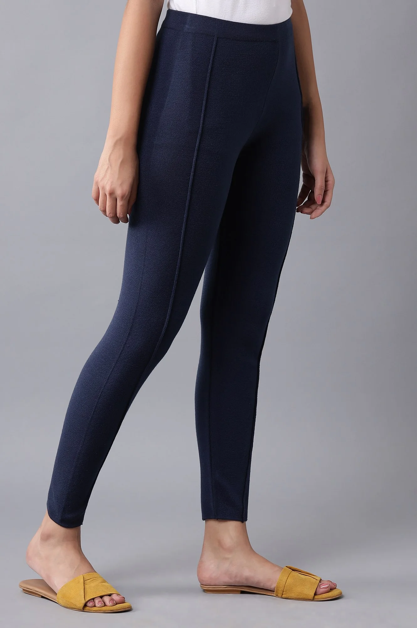 Blue Pintuck Tights - Image 4