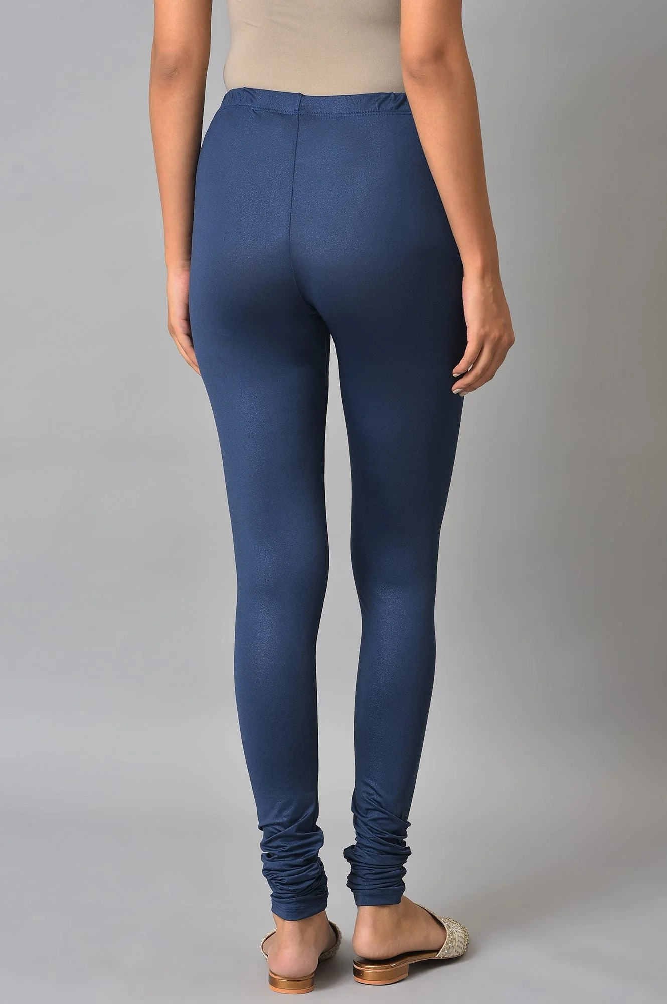 Elleven Women's Blue Poly Lycra Women Churidar - Image 2