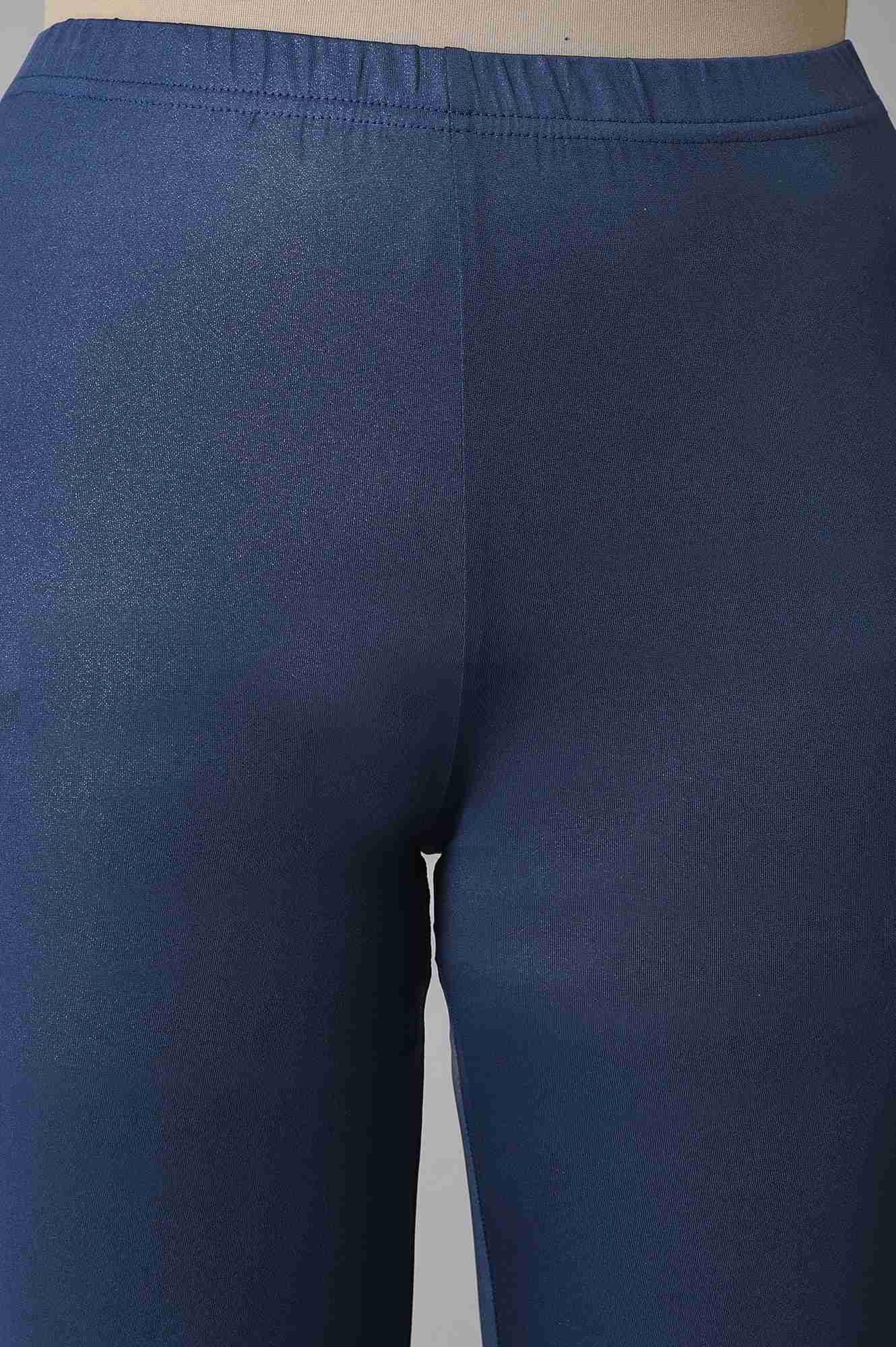 Elleven Women's Blue Poly Lycra Women Churidar - Image 6