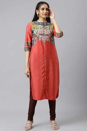 Brown Solid Knitted Churidar - Image 4