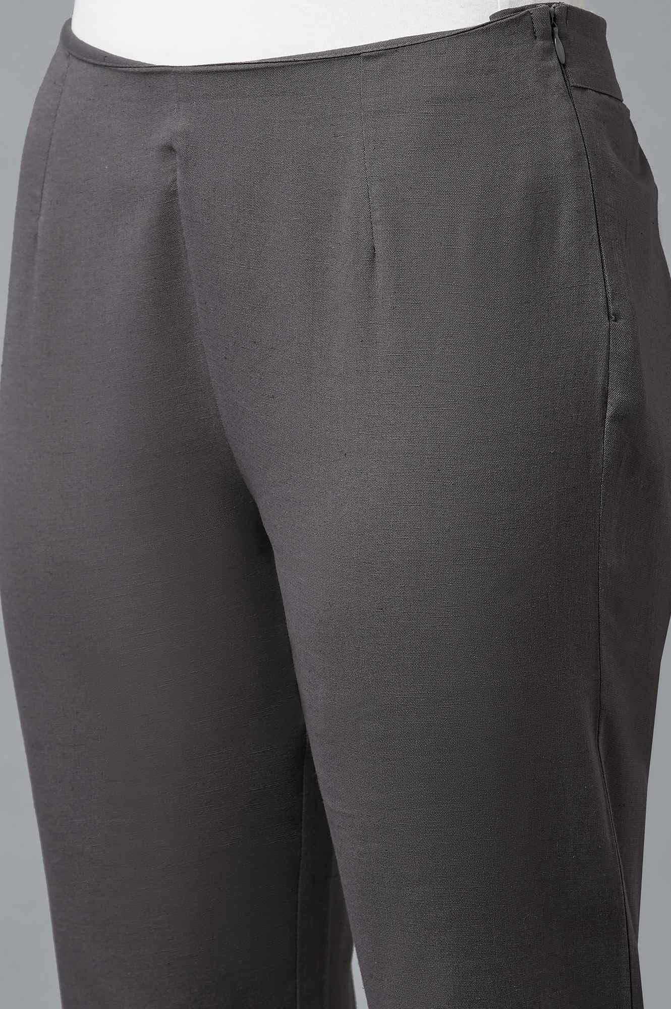 Charcoal Grey Slim Pants - Image 6
