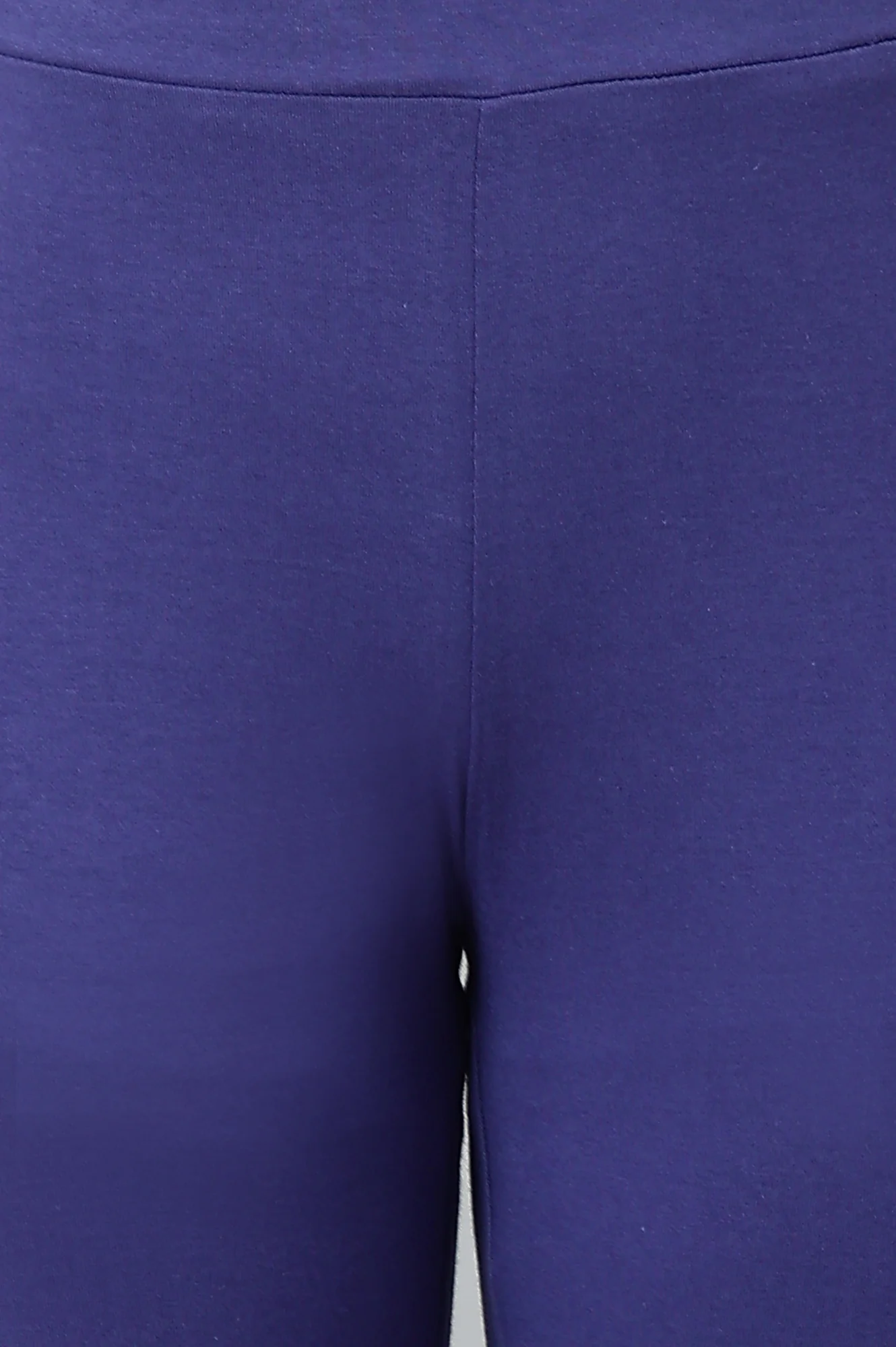 Dark Blue Solid Knitted Women Tights - Image 8