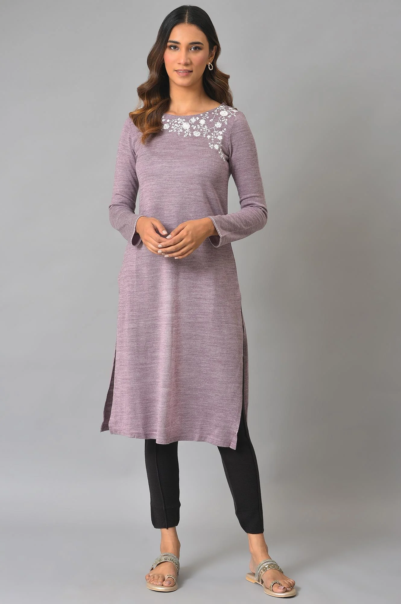 Dark Brown Knitted Winter Tights - Image 5