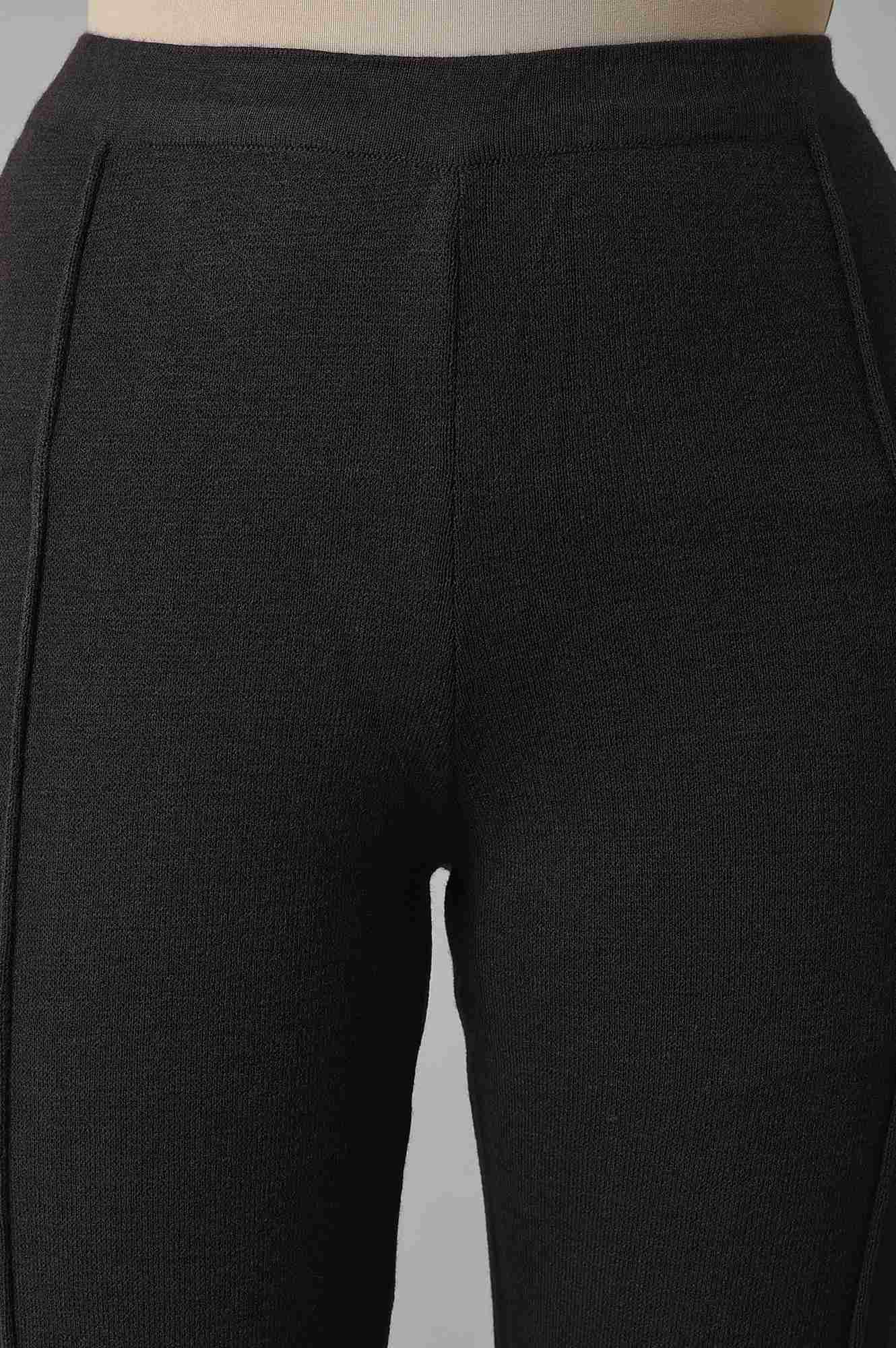 Dark Brown Knitted Winter Tights - Image 6