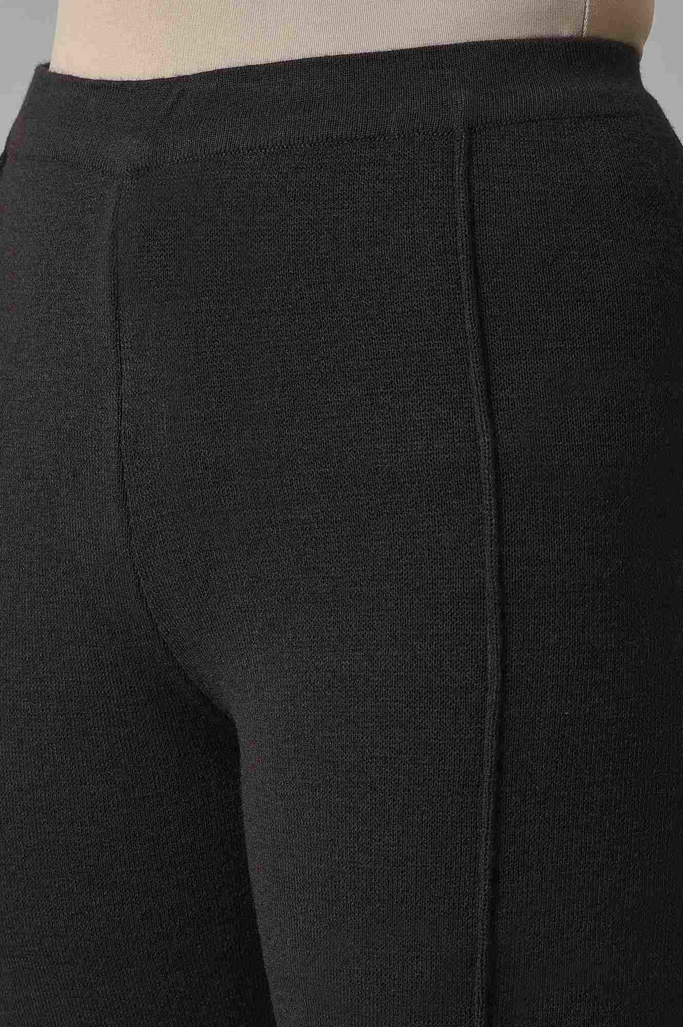 Dark Brown Knitted Winter Tights - Image 7