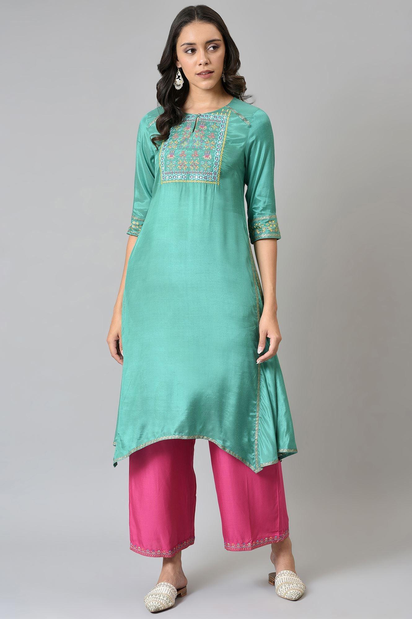 Dark Pink Festive Parallel Pants - Image 5