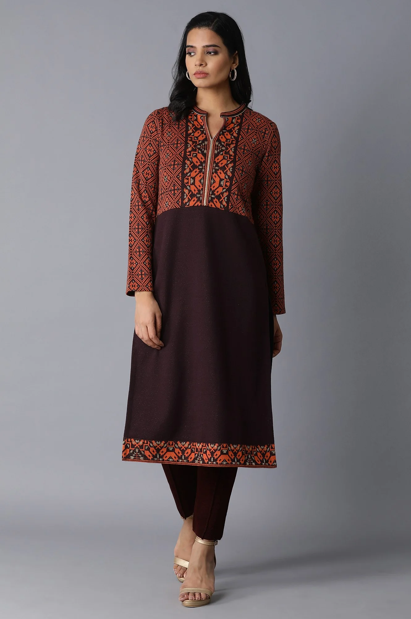 Dark Red Basic Leggings - Image 5