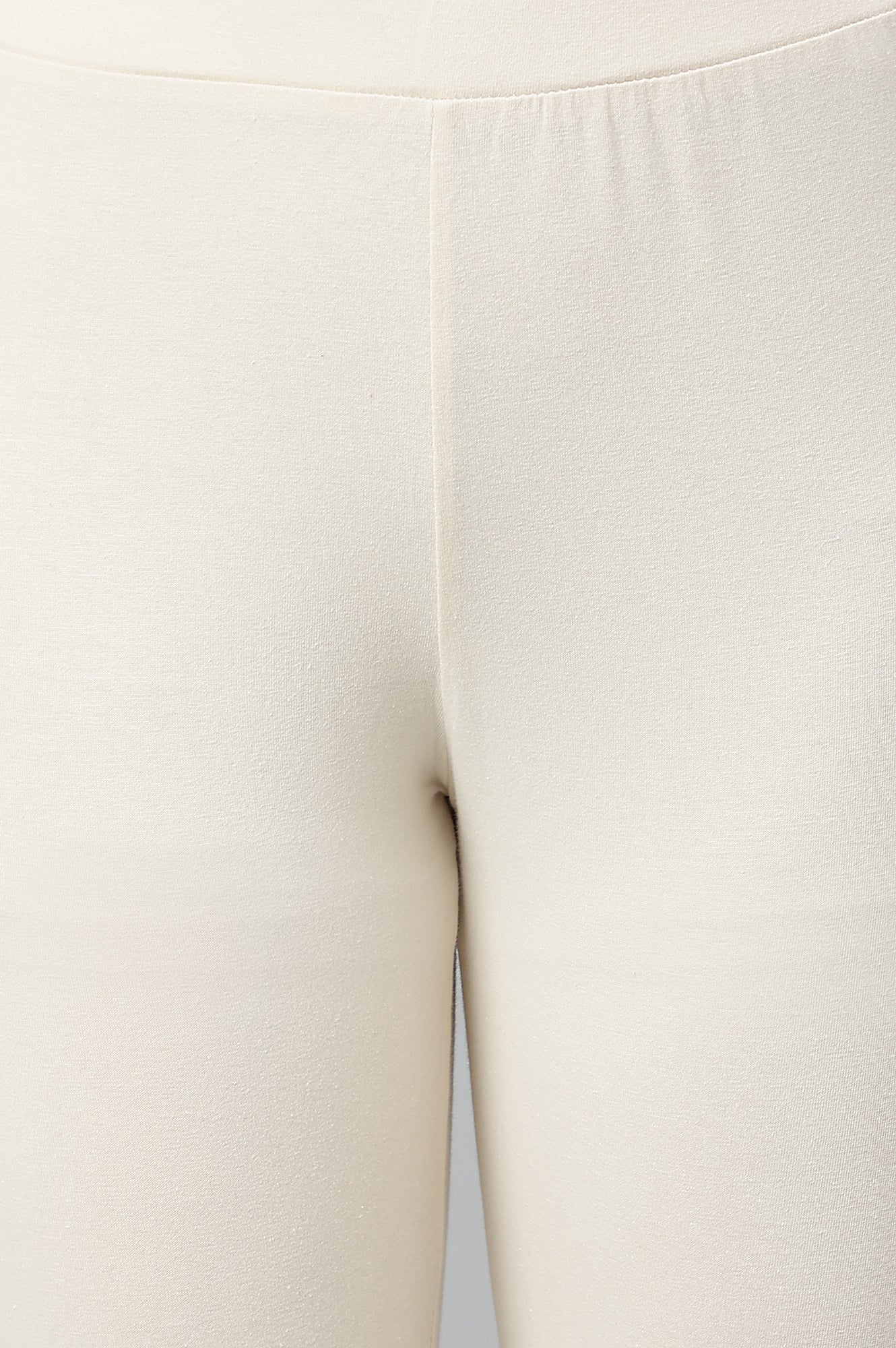 Ecru Knitted Cotton Lycra Tights - Image 8