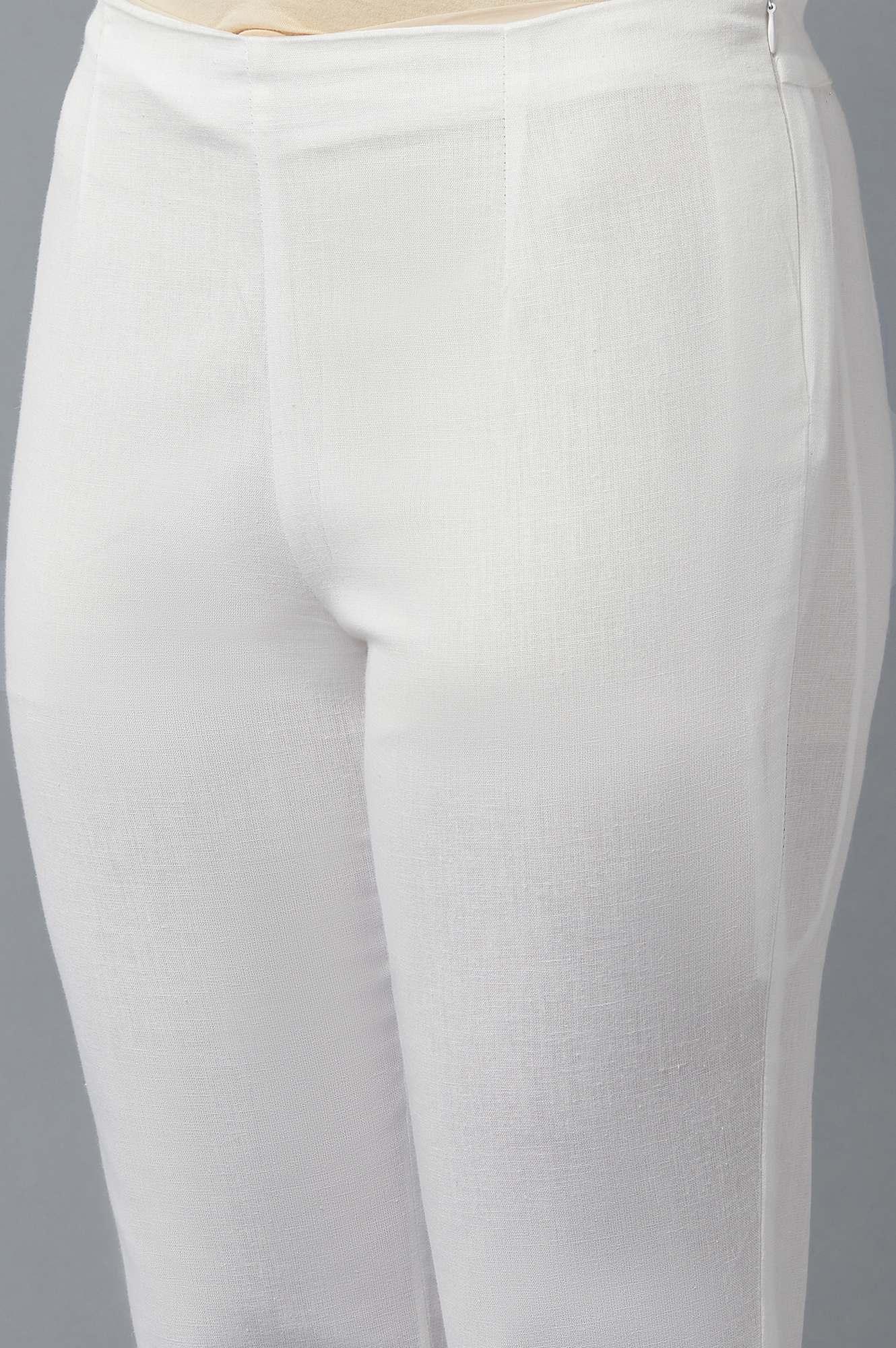Ecru Kota kurta & Pants Set - Image 6