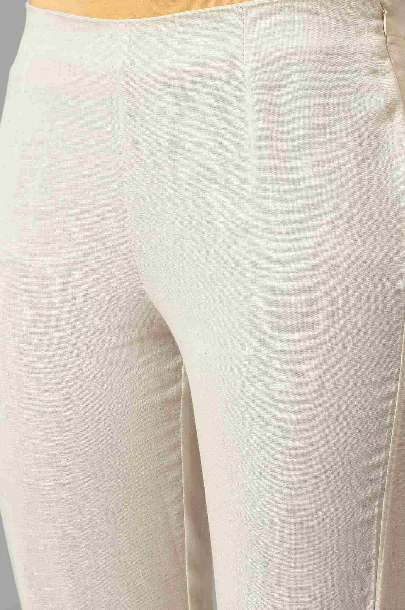Ecru Slim Pants - Image 7