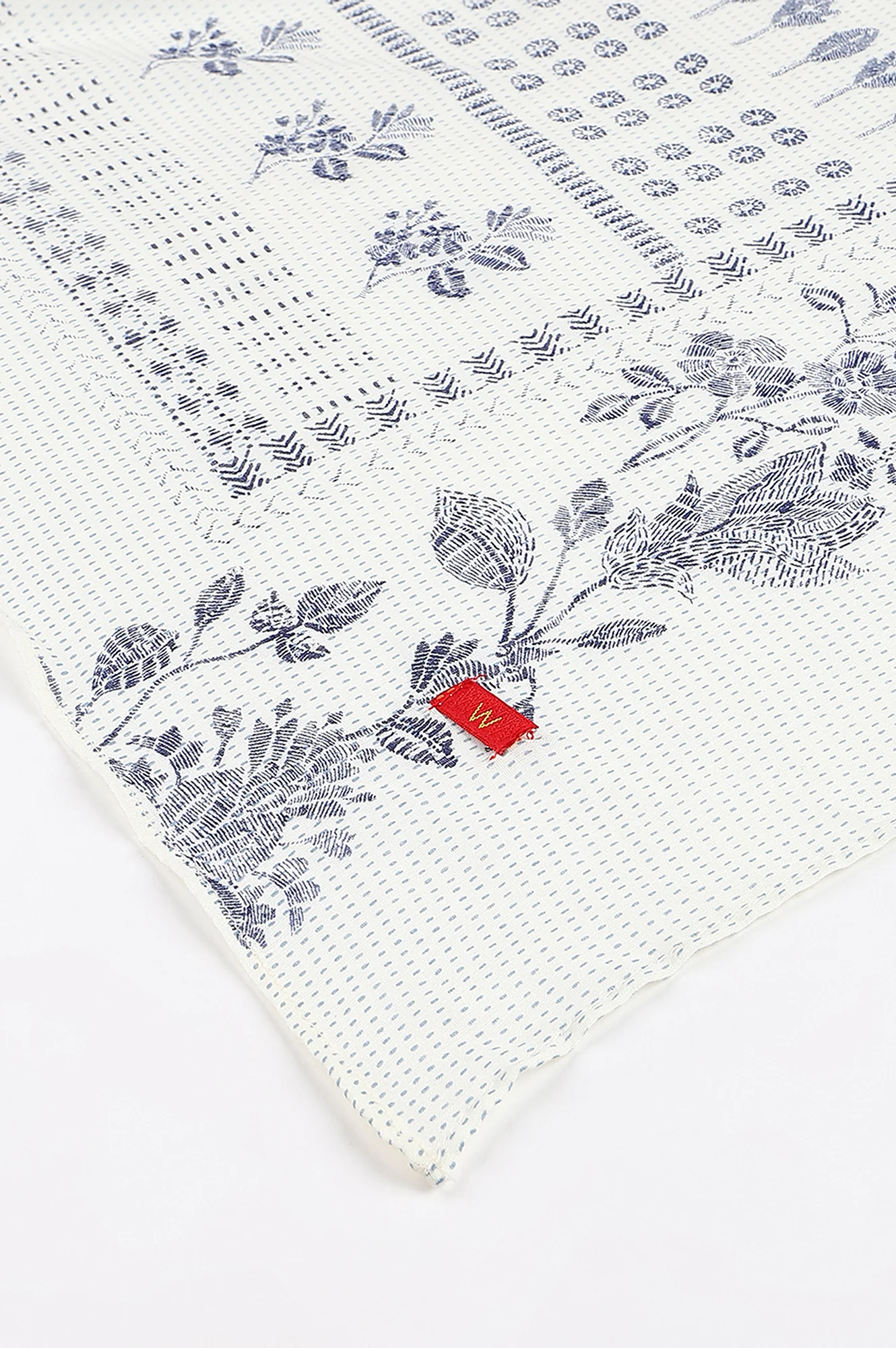 Ecru Voile Printed Dupatta - Image 5