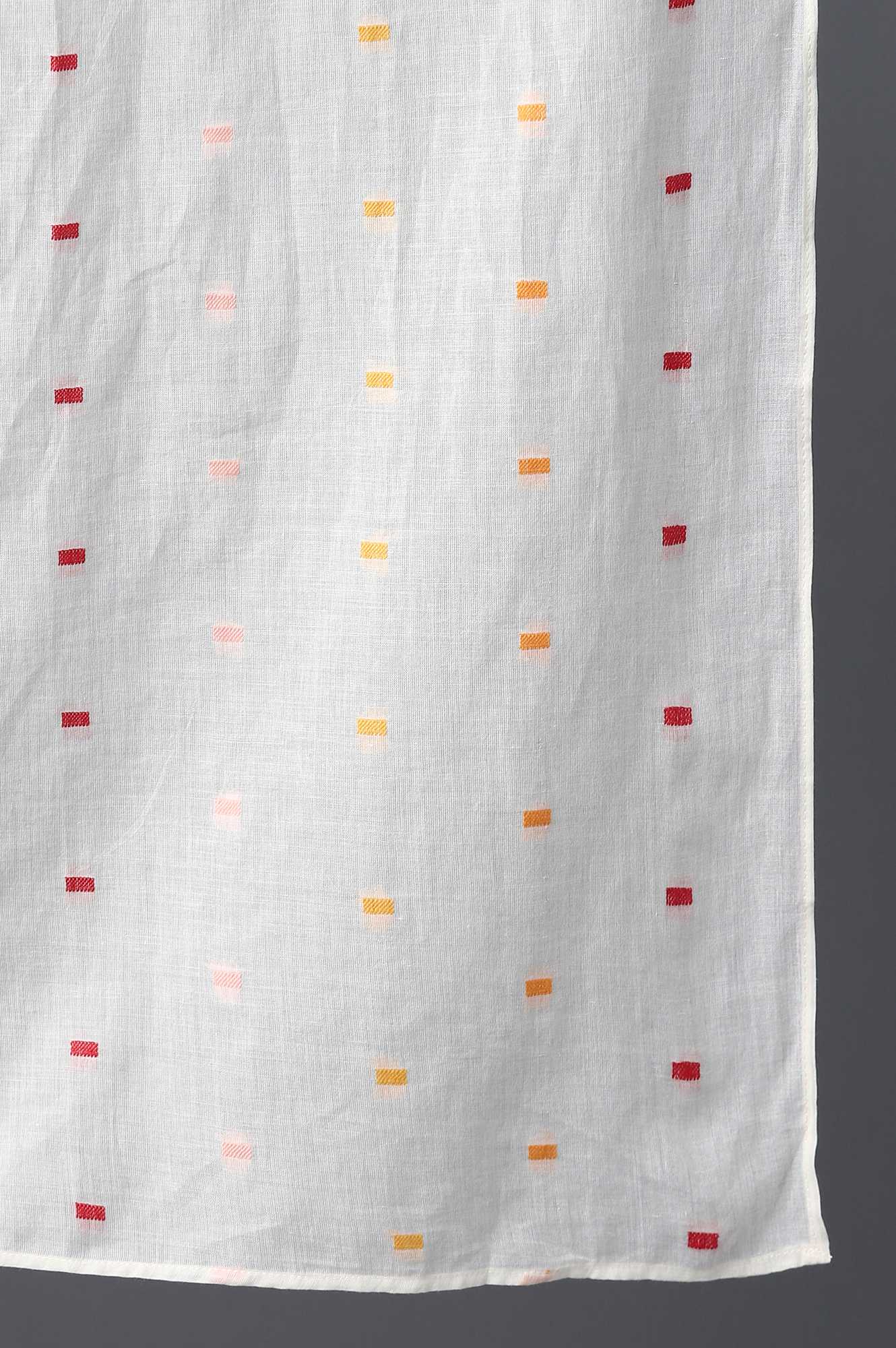 Ecru Yarn Dyed Dupatta - Image 4