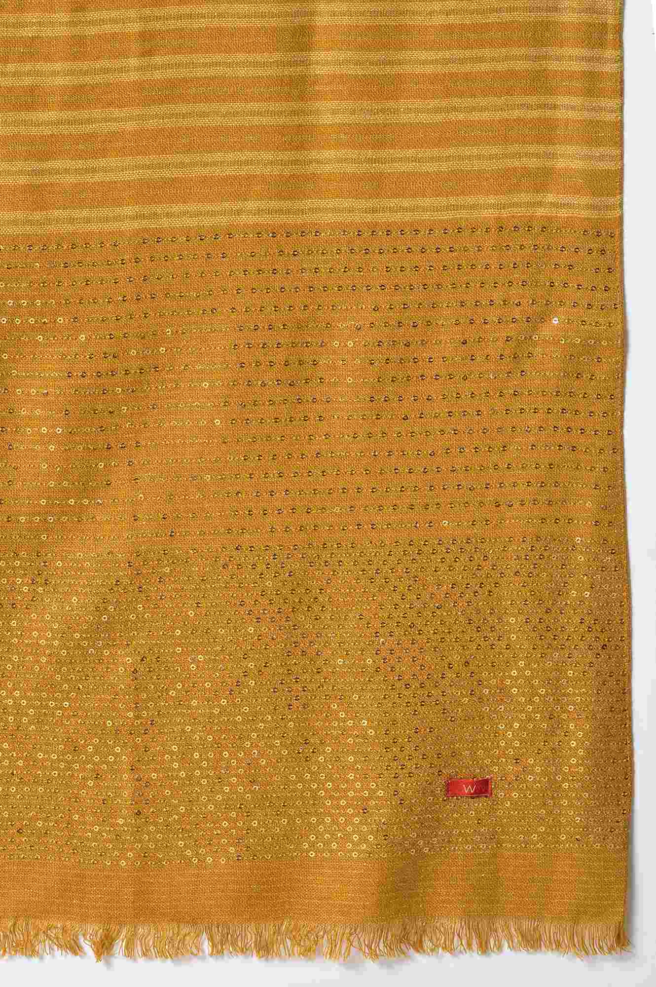 Gold Acrylic Winter Women Shawl - Image 4