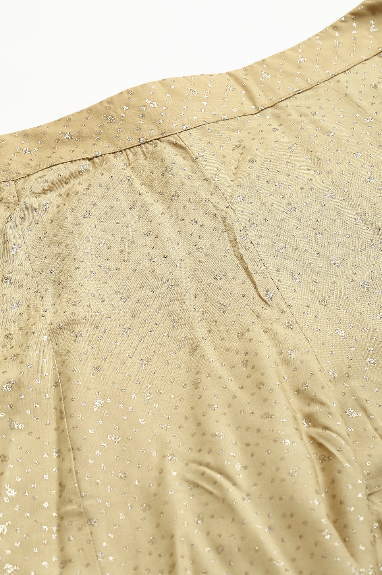 Golden Glitter Polka Dots Plus Size Culottes - Image 7