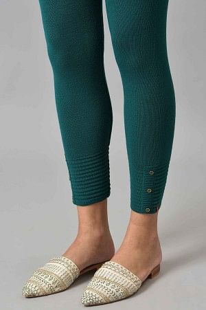 Green Acrylic Winter Leggings - Image 8