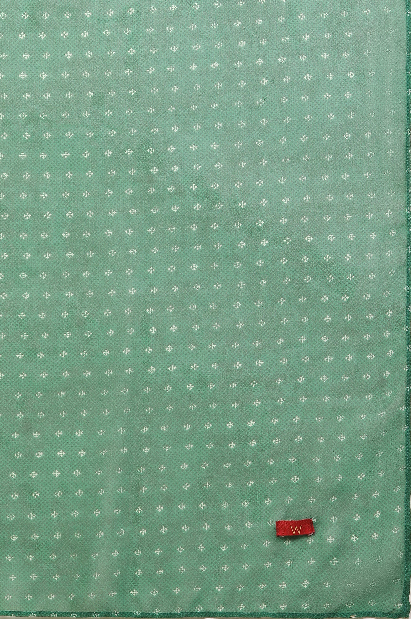 Green Geometrical Printed Straight Pants - Image 5