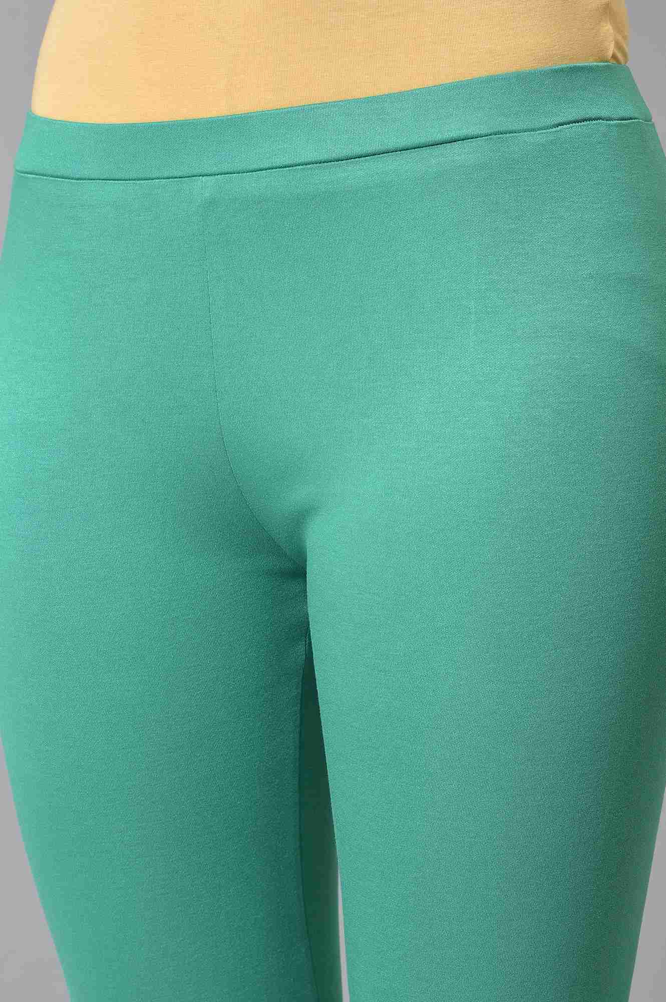 Green Knitted Women Tights - Image 7