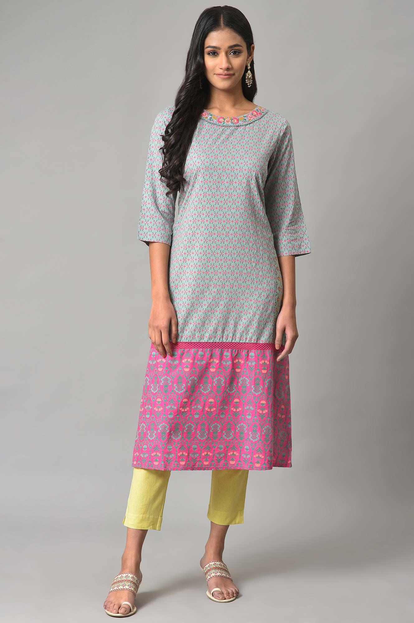 Green Plus Size Slim Pants - Image 5