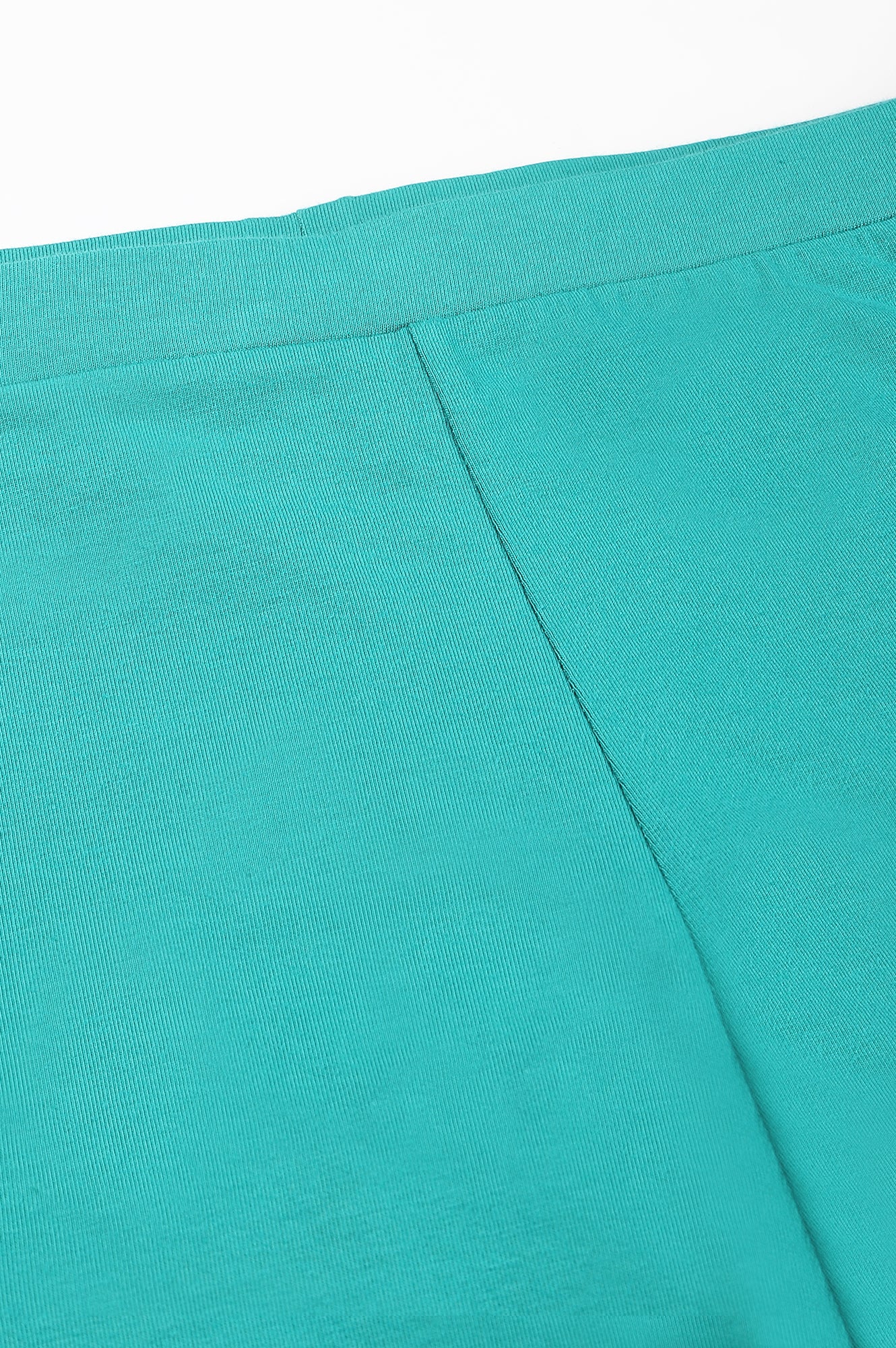 Green Solid Knitted Women Tights - Image 6