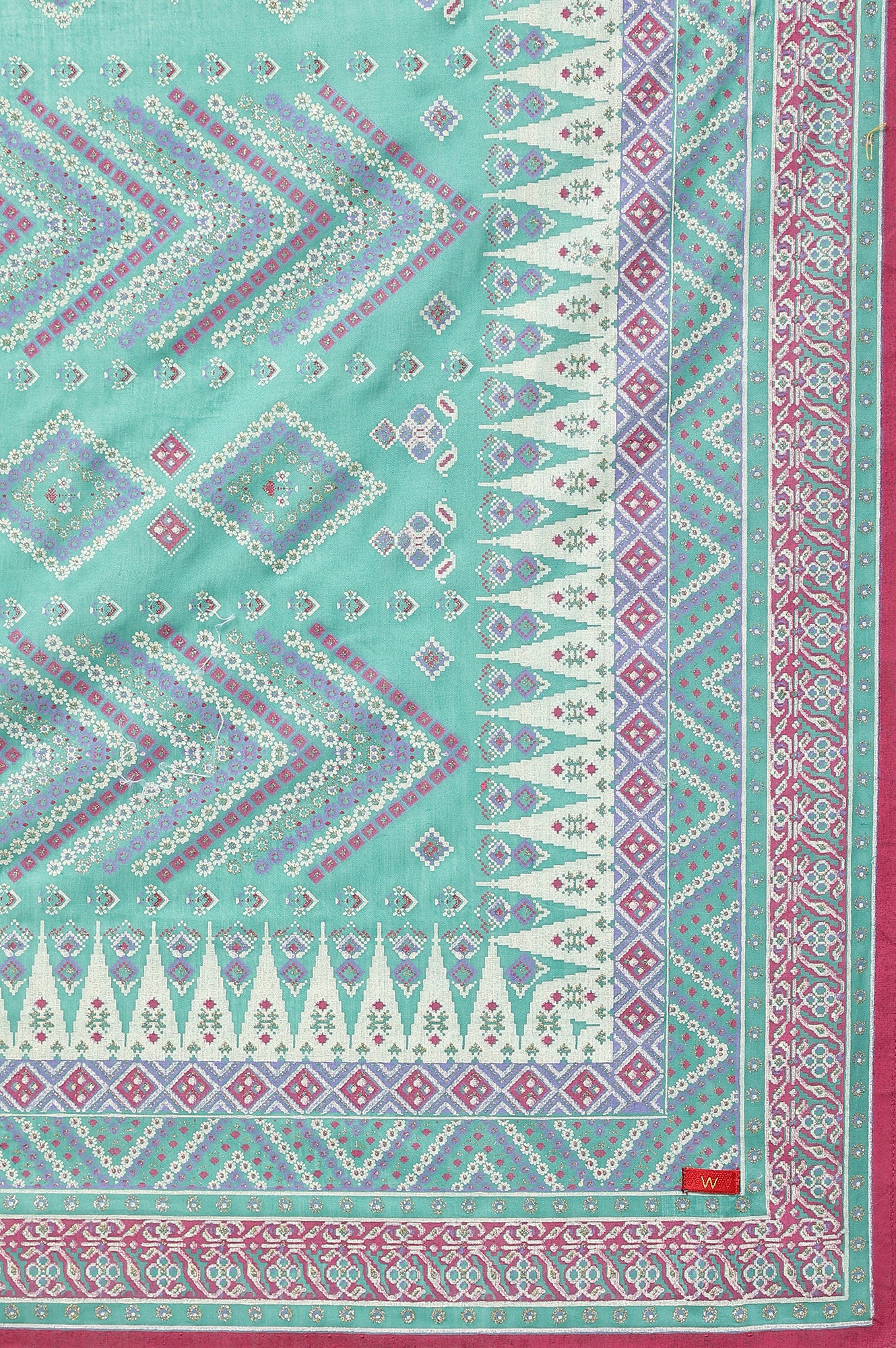 Green Voile Printed Dupatta - Image 4