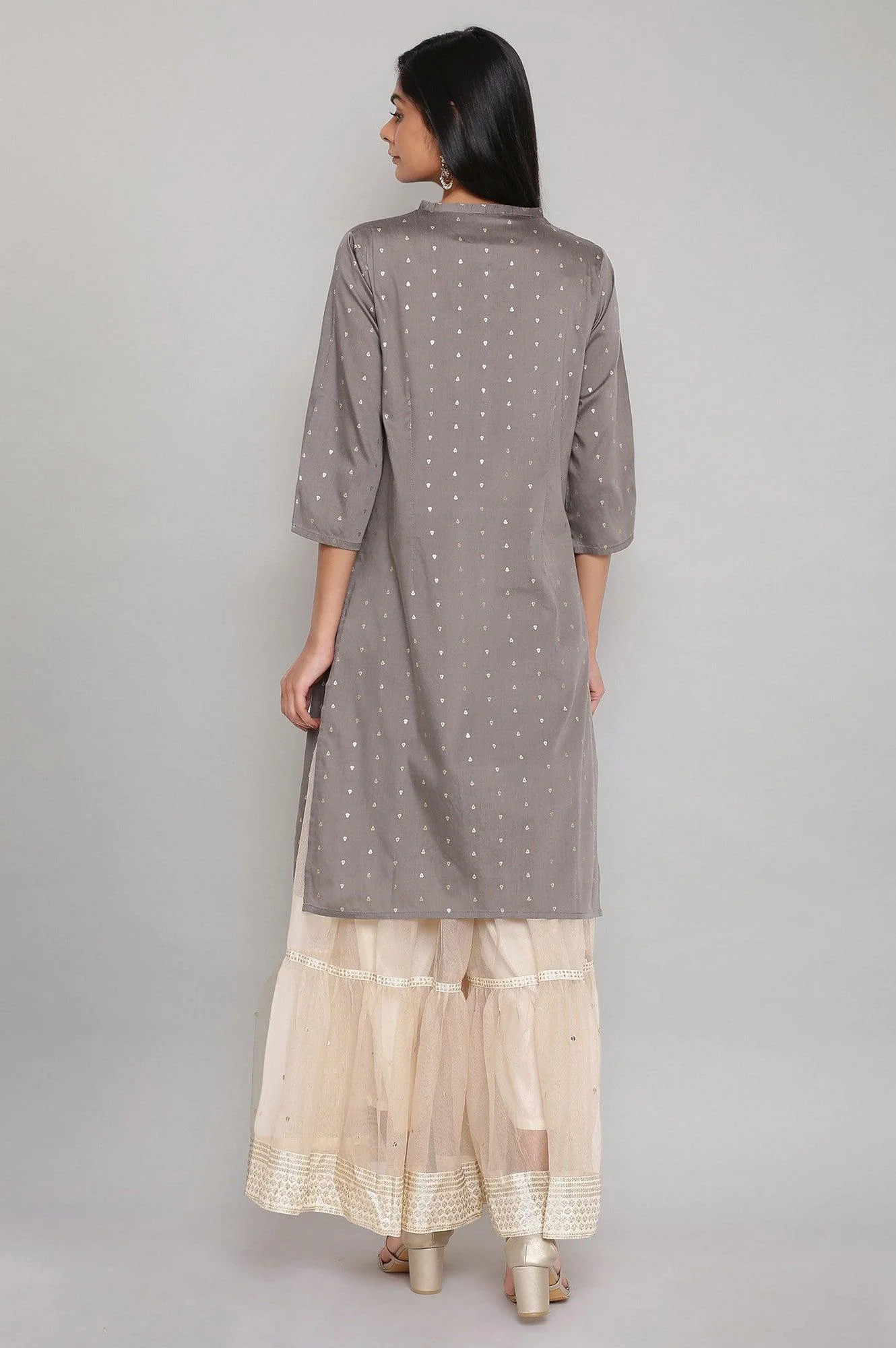 Grey Light Festive kurta - Image 2