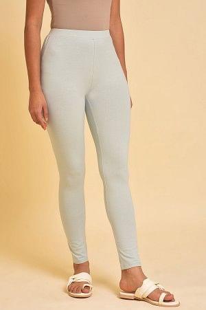 Greyish Green Ankle Length Tights - Image 4