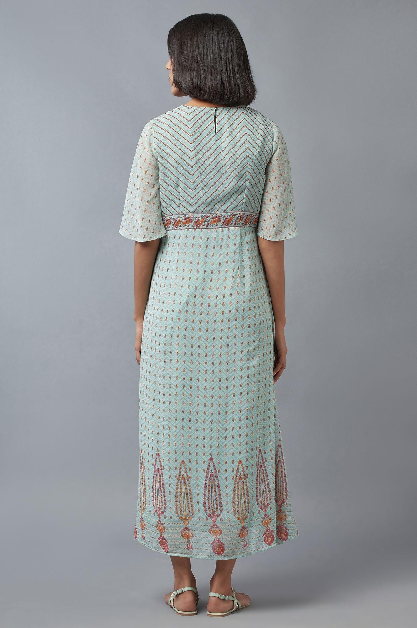 Harbour Green Asymmetric Dress - Image 3