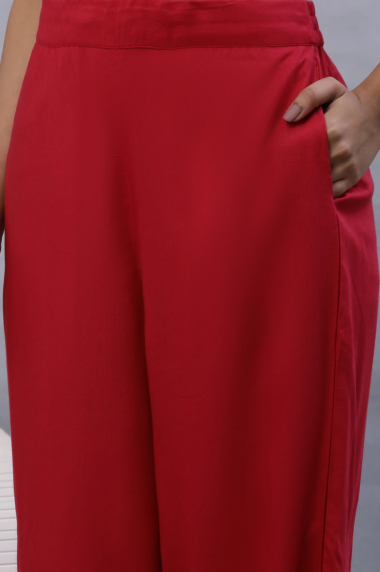 Hot Pink Pants with Embellished Hemline - Image 7