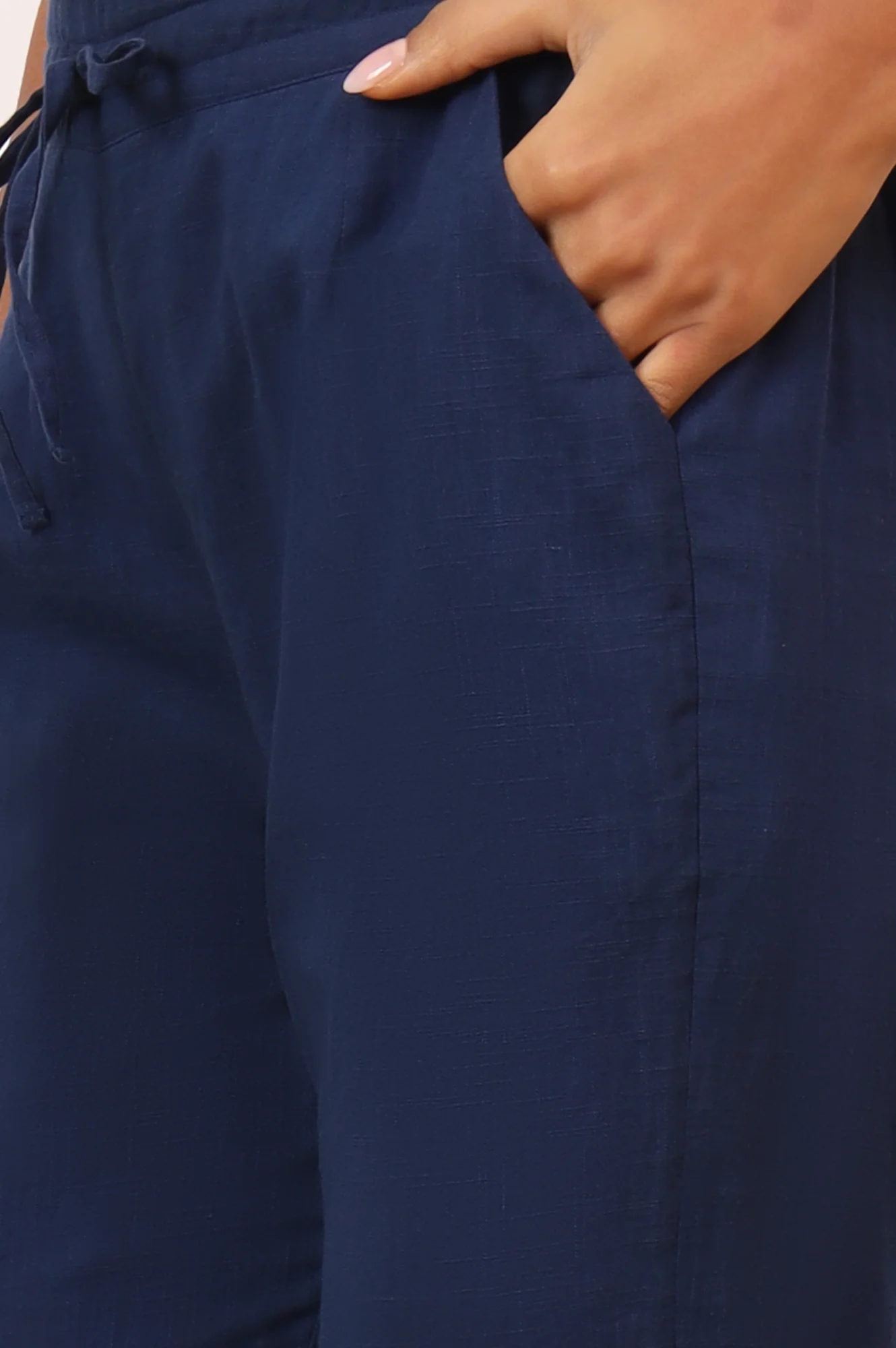 Indigo Blue Chikankari Tunic and Pants Set - Image 10