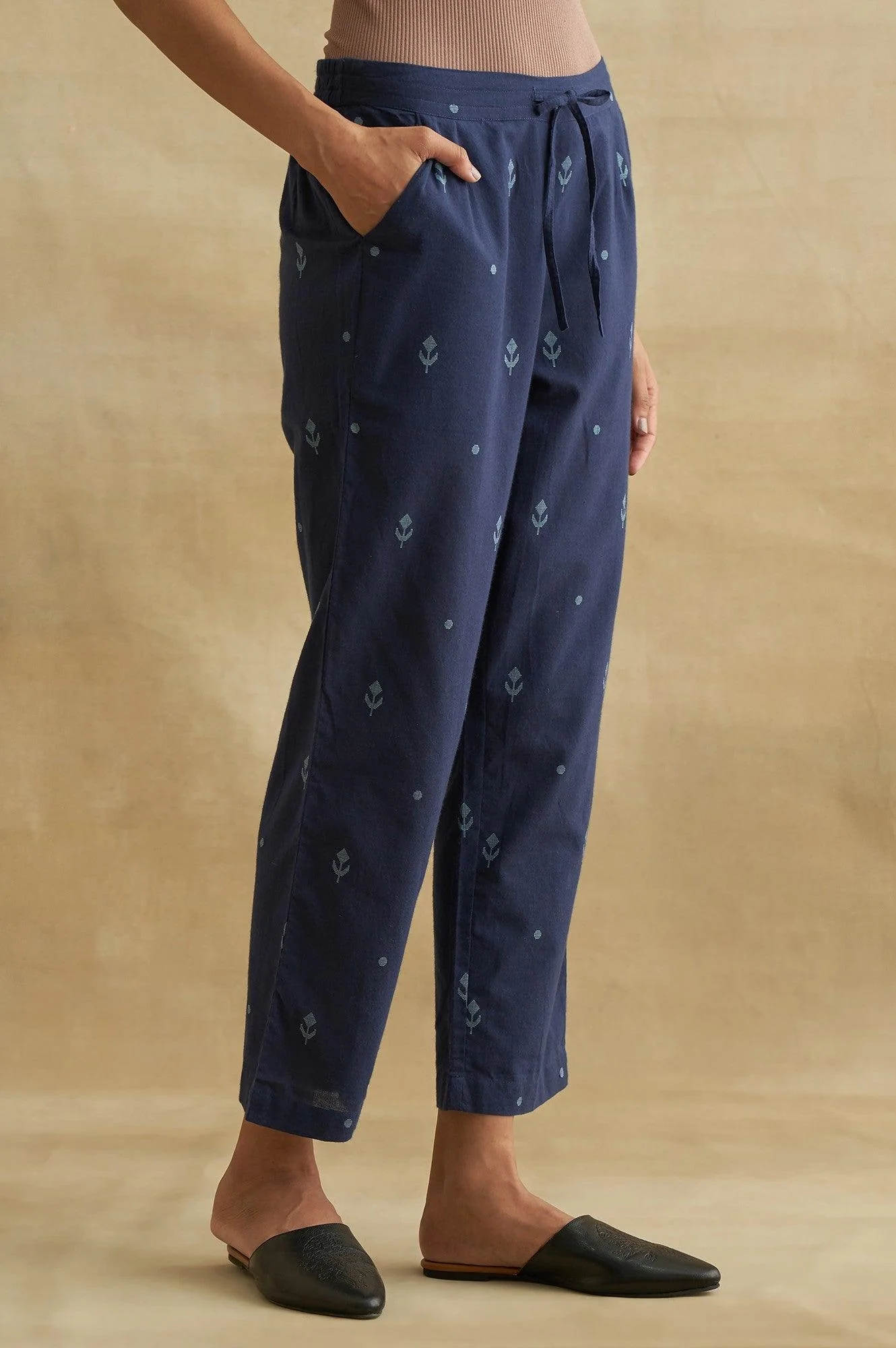 Indigo Yarn-Dyed Straight Pants - Image 4
