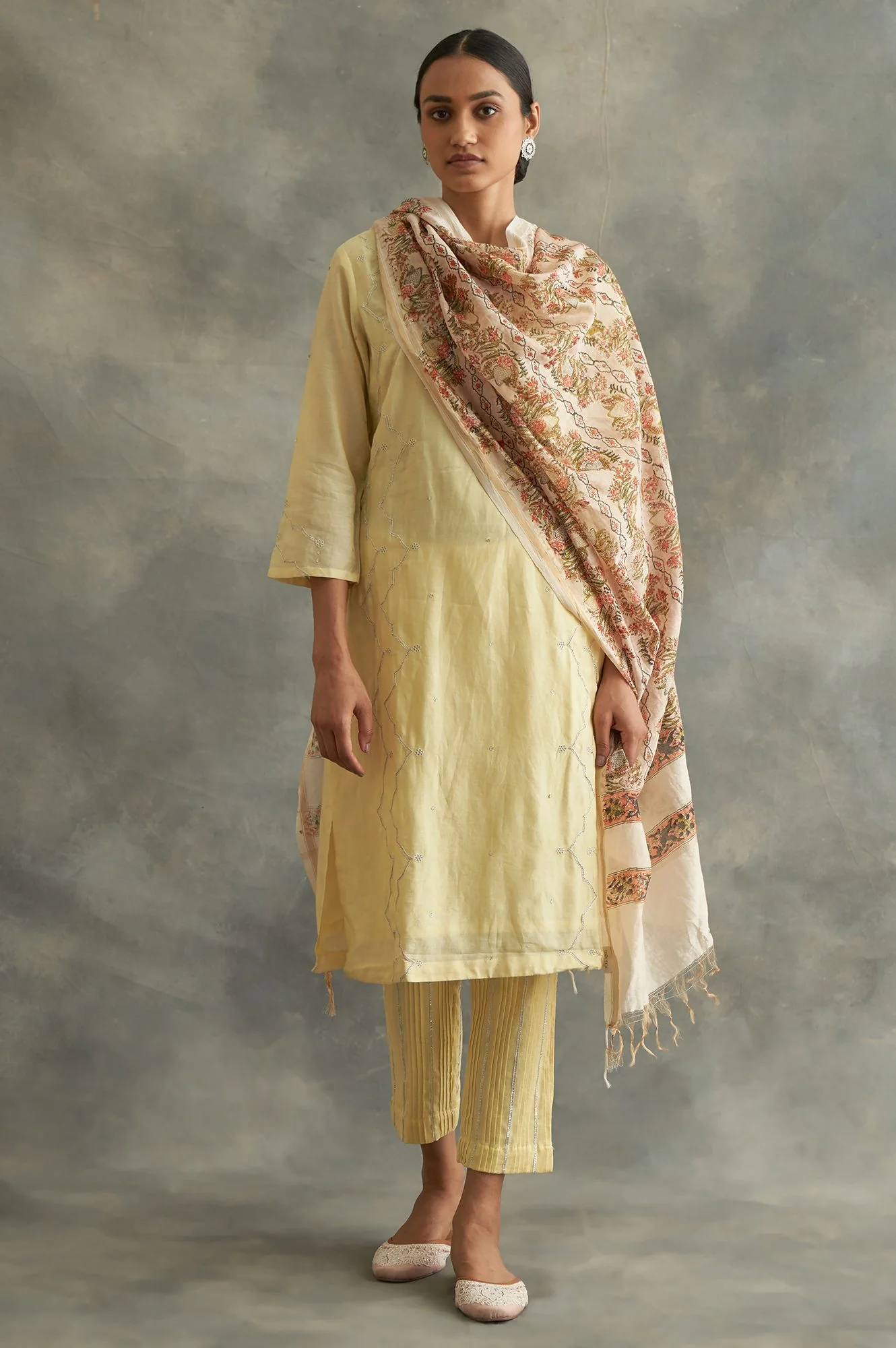 Lemon Yellow Solid Slim Pants - Image 5