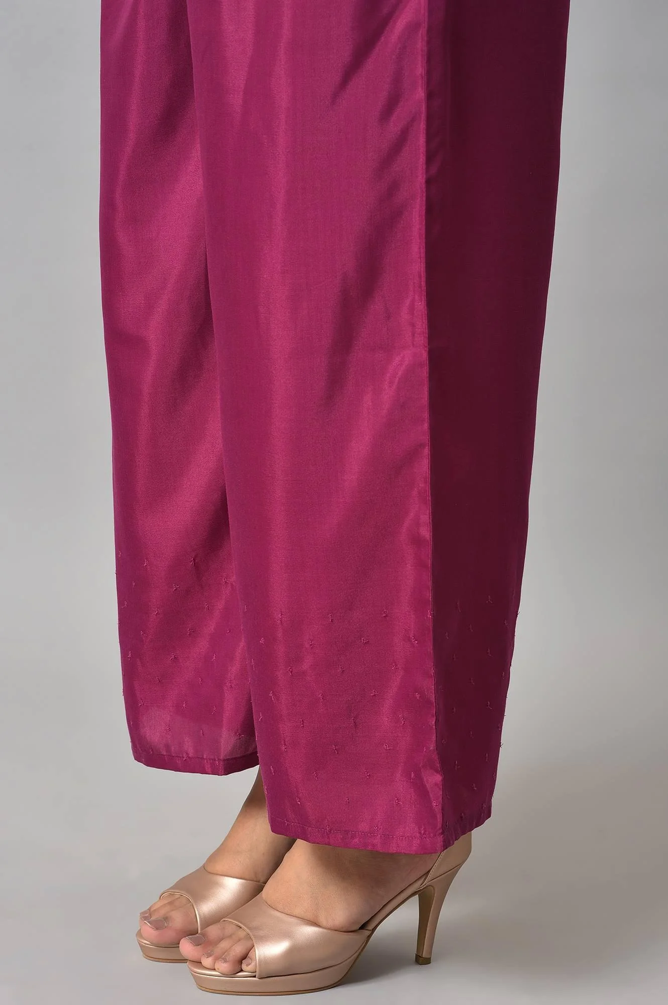 Light Blue Anarkali kurta With Pants And Predrape - Image 8