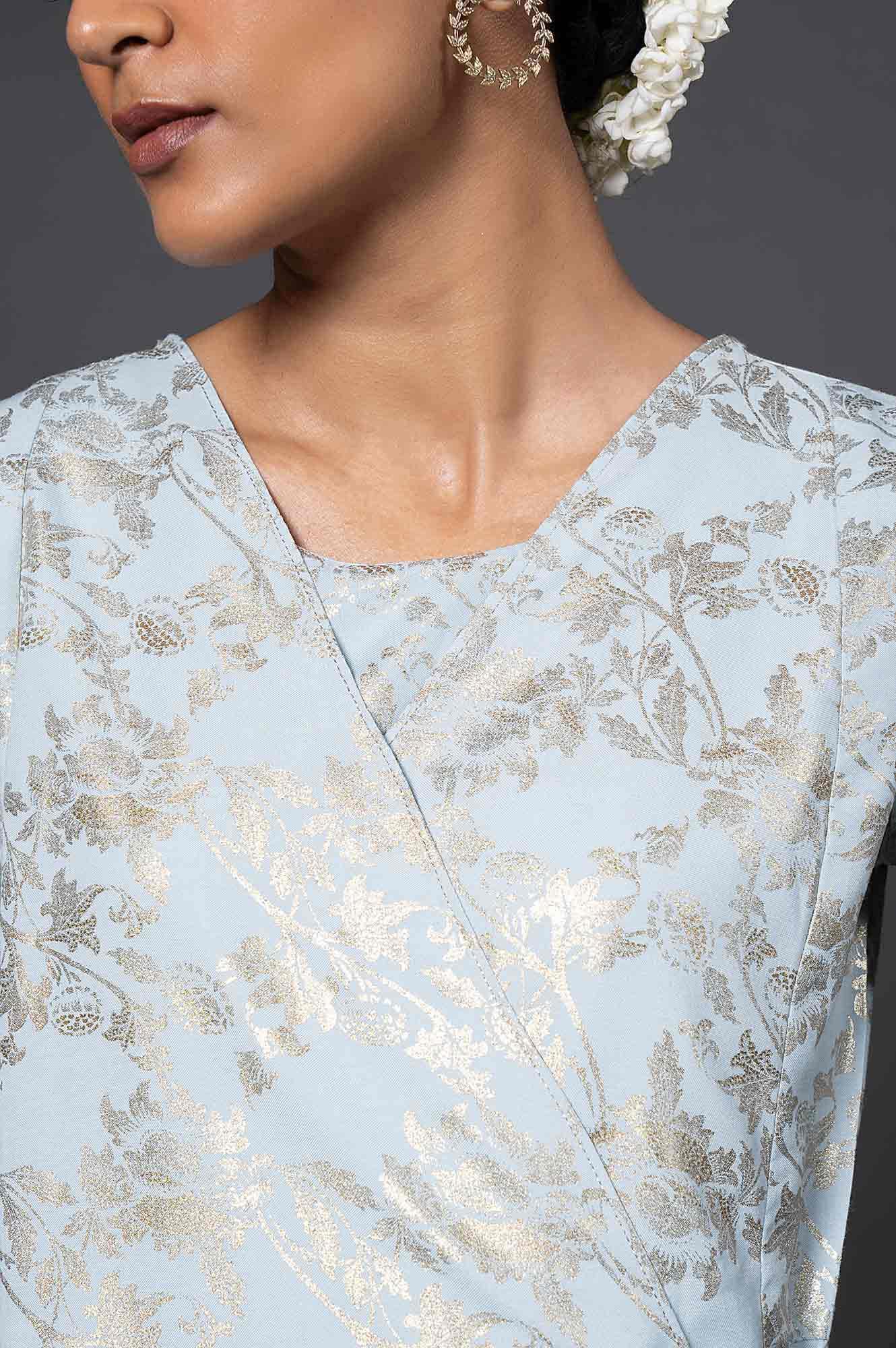 Light Blue Layered Jumpsuit - Image 8