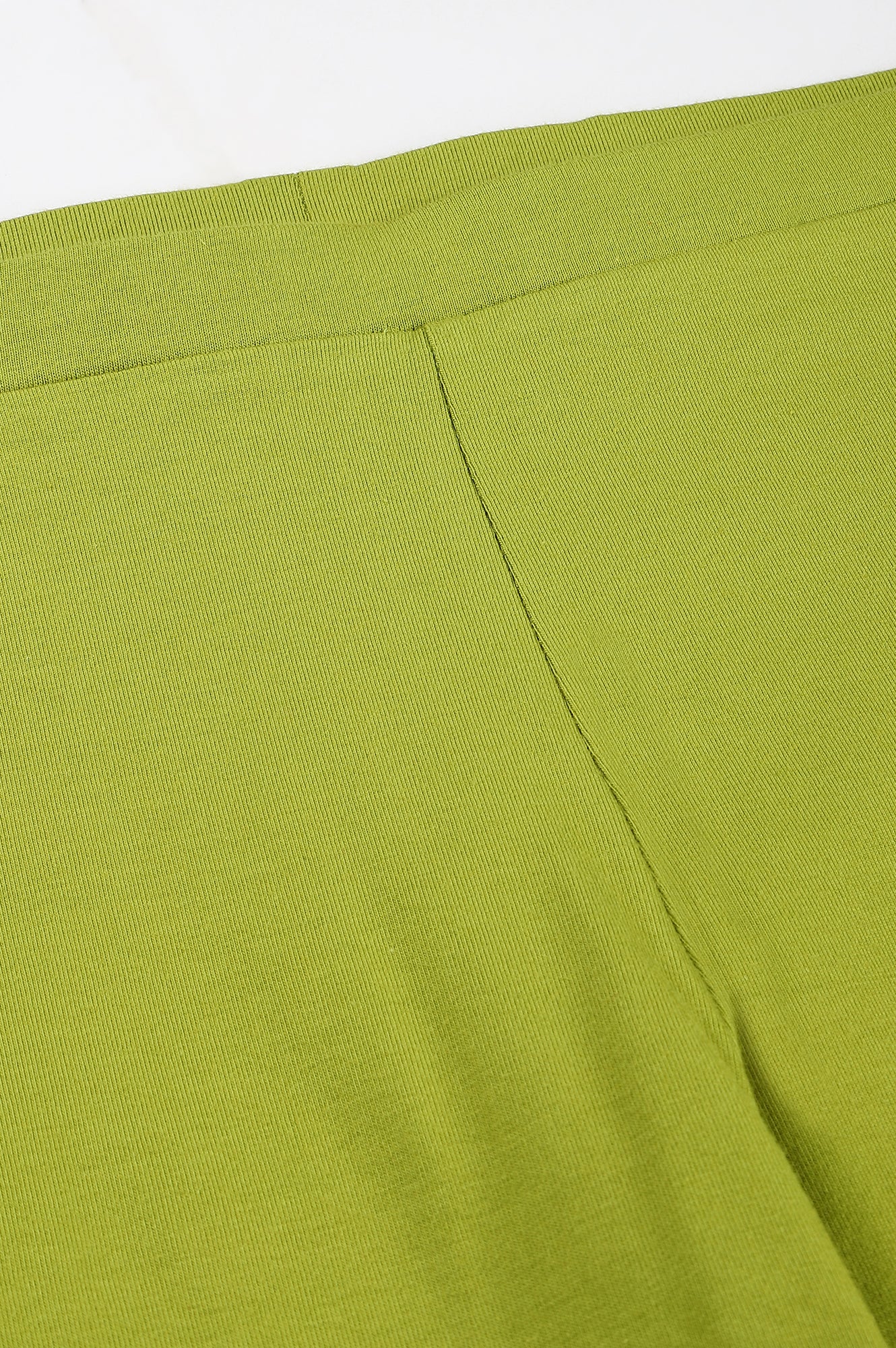 Light Green Solid Knitted Women Tights - Image 6