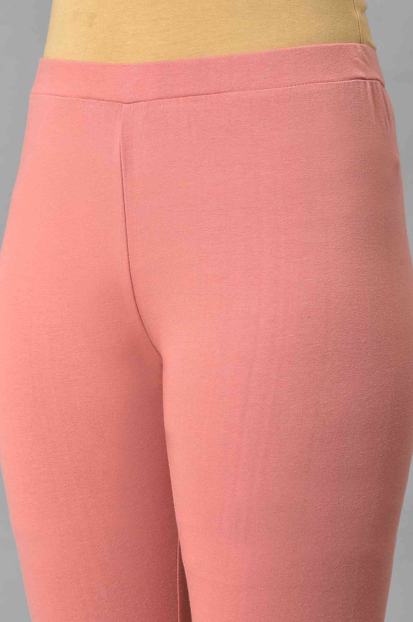 Light Orange Cotton Jersey Tights - Image 7
