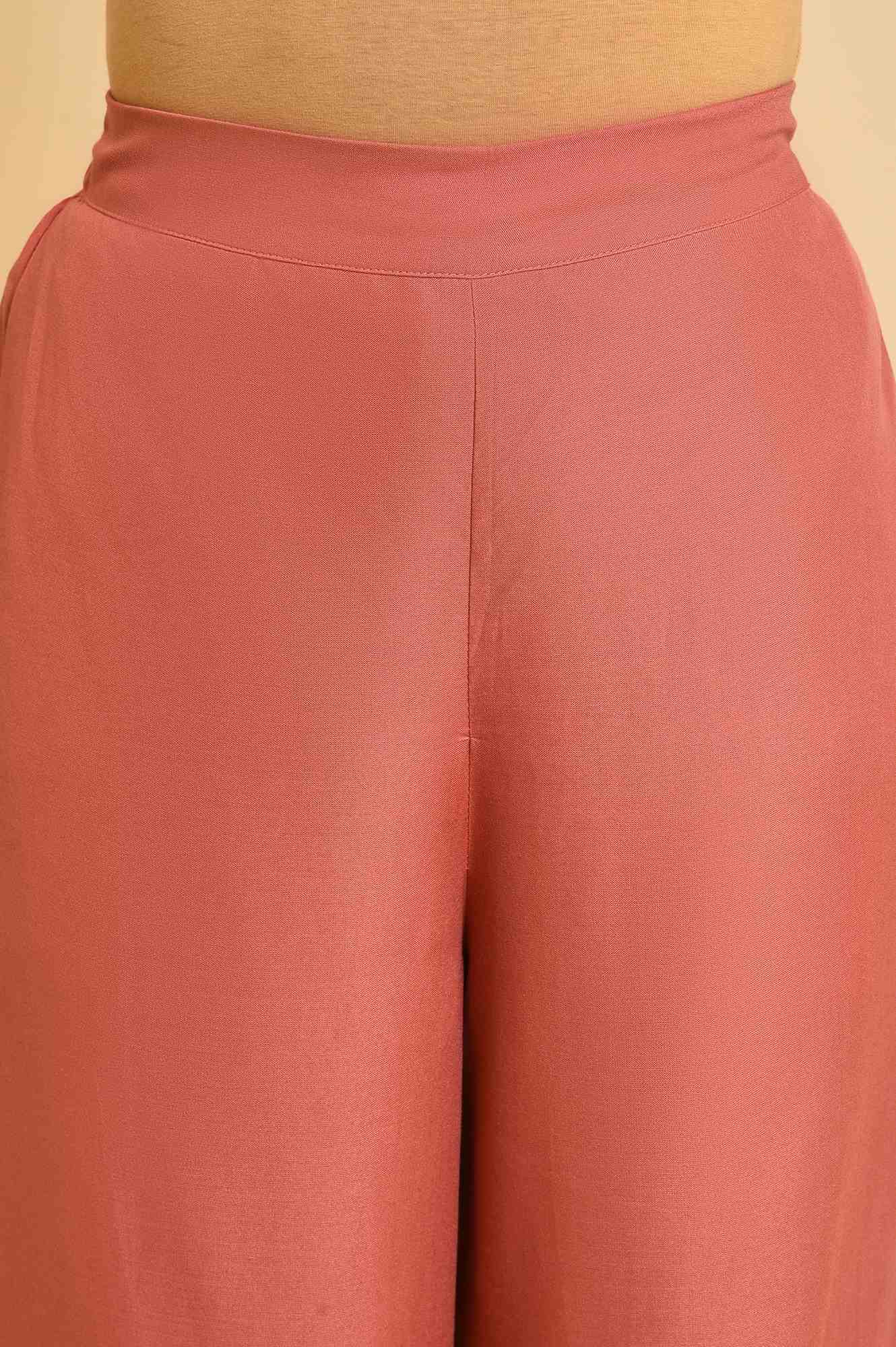 Light Orange Plus Size Parallel Pants - Image 6
