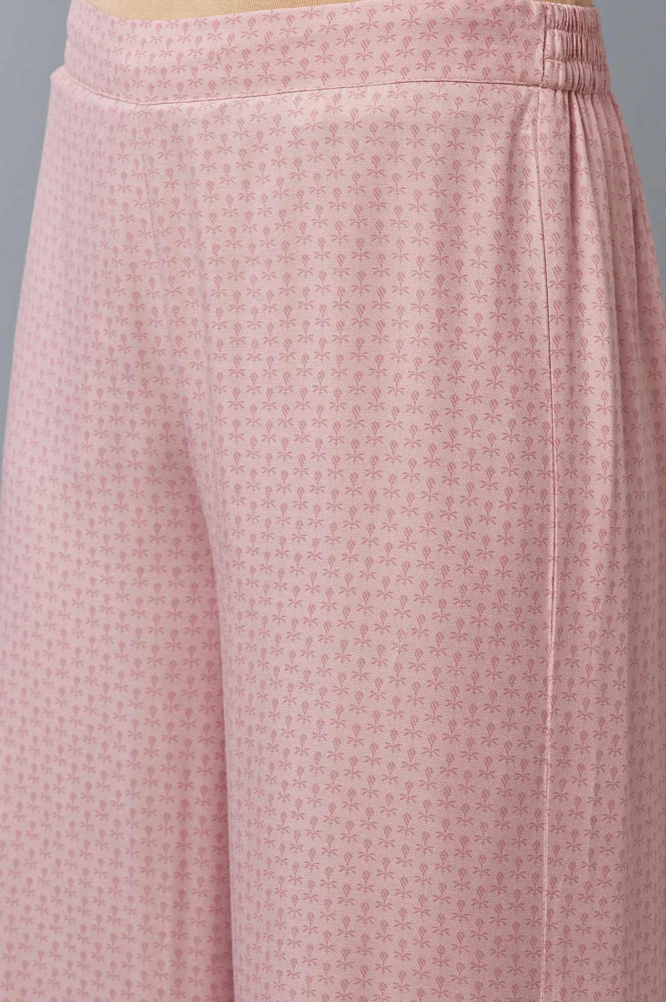 Nectar Pink Floral Printed Parallel Pants - Image 6