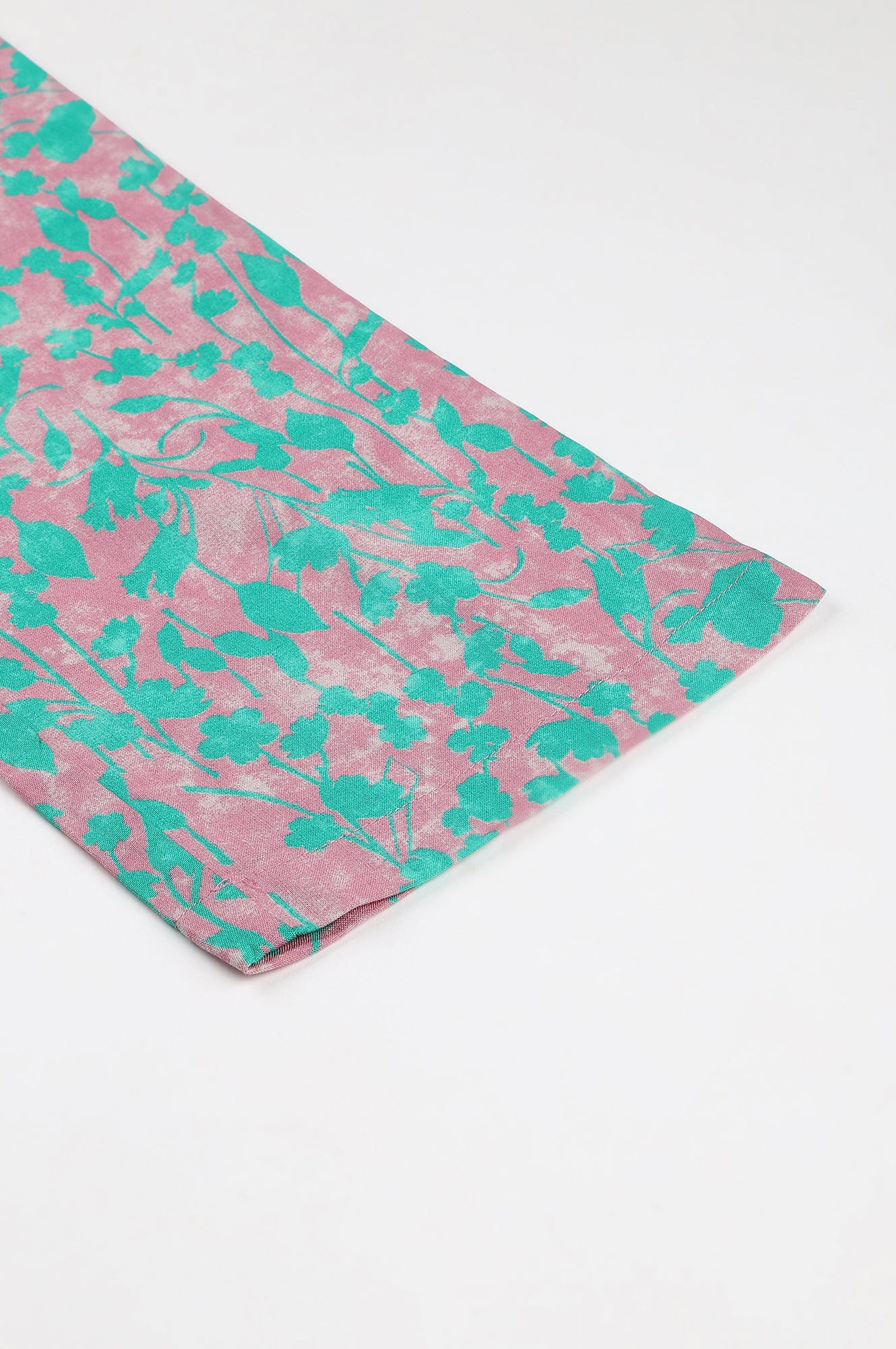 Light Purple Floral Printed Parallel Pants - Image 7