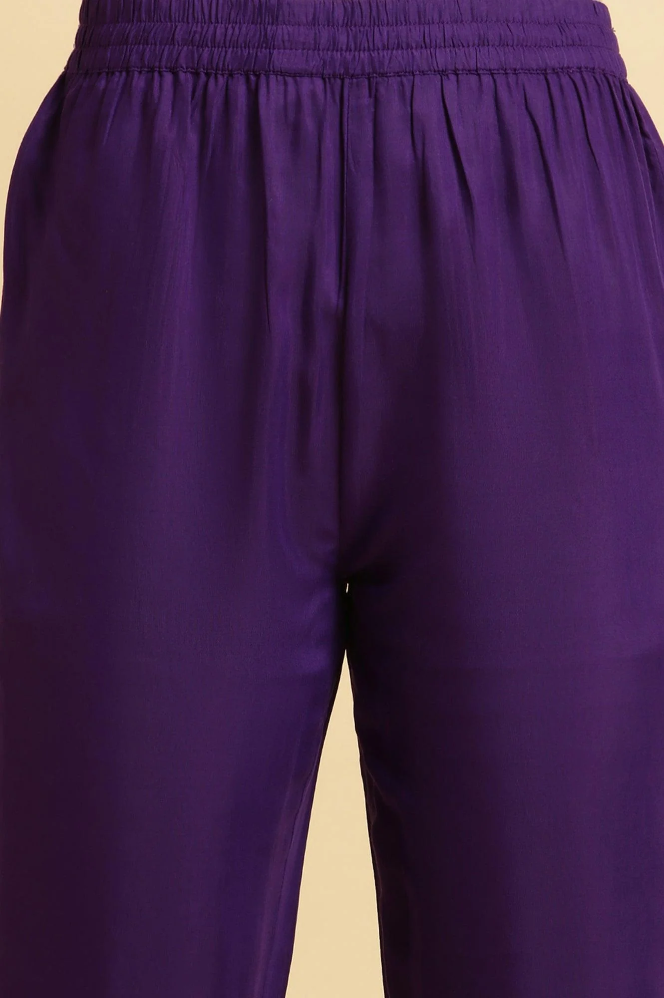 Magenta Pink Ombre A-Line Kurta, Pants And Dupatta Set - Image 8