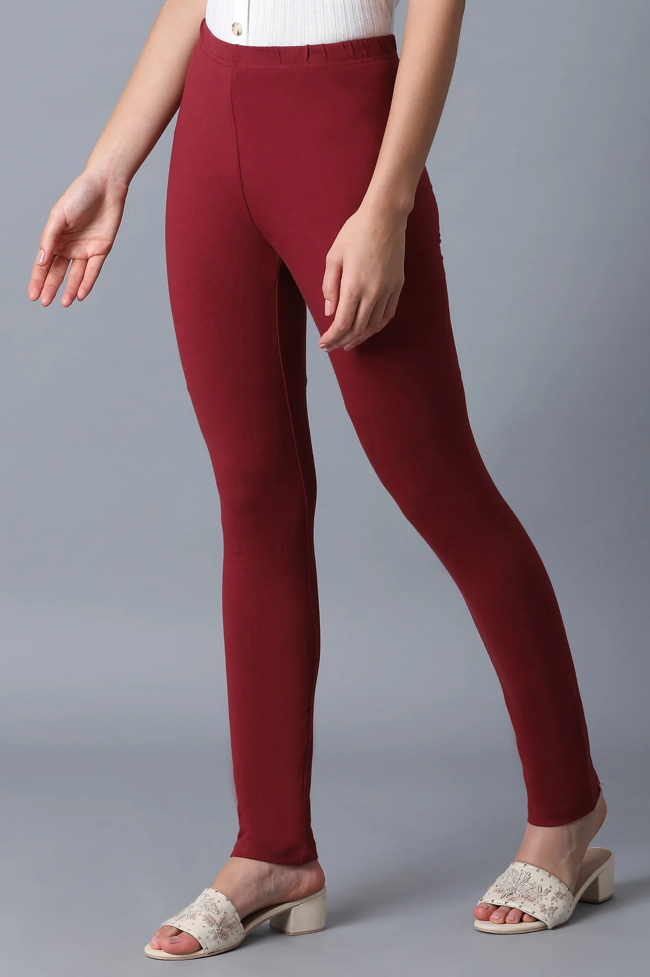 Maroon Leggings - Image 3